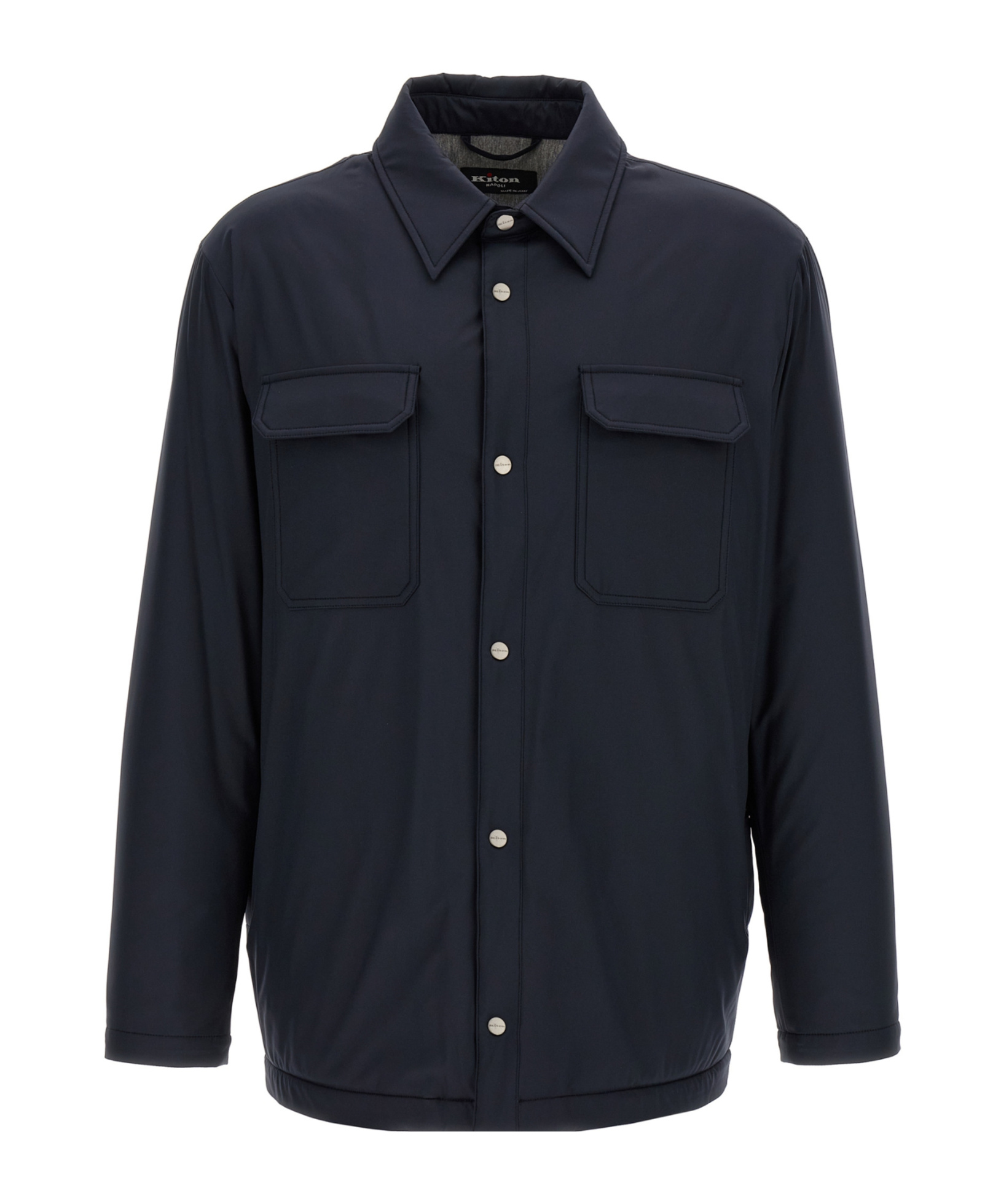 Shop Kiton Padded Overshirt