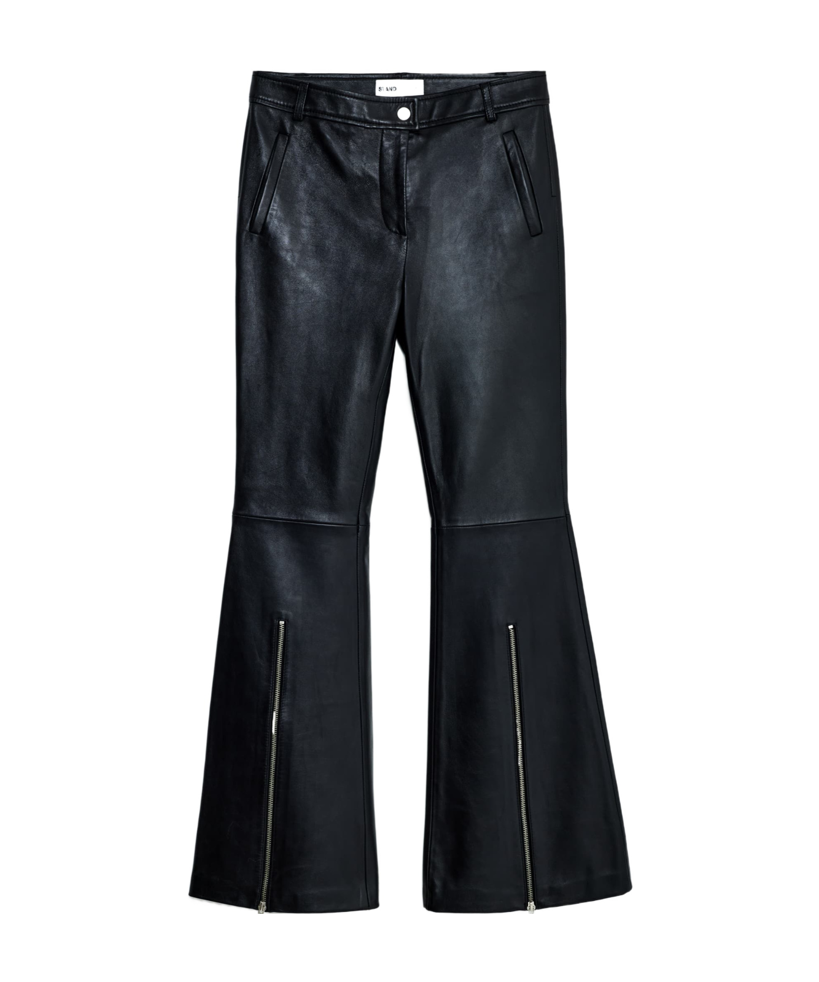Stand Studio Belt Loop Biker Pants In Black