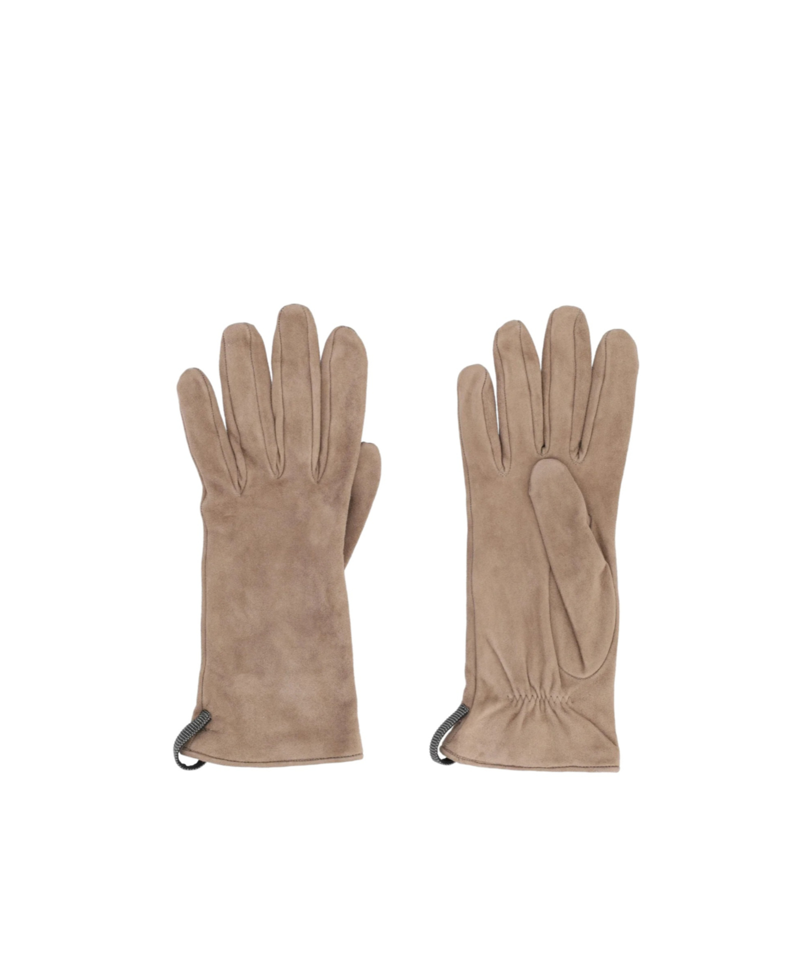 Brunello Cucinelli Monili Embellished Gloves In Neutral