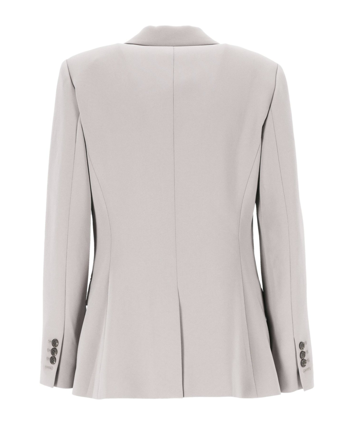 Theory Admiral Crepe One-button Staple Blazer In Gray