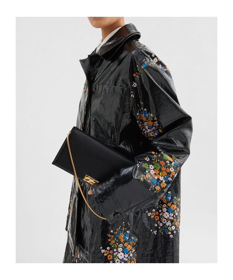 Jil Sander Carnet Clutch Bag In Black