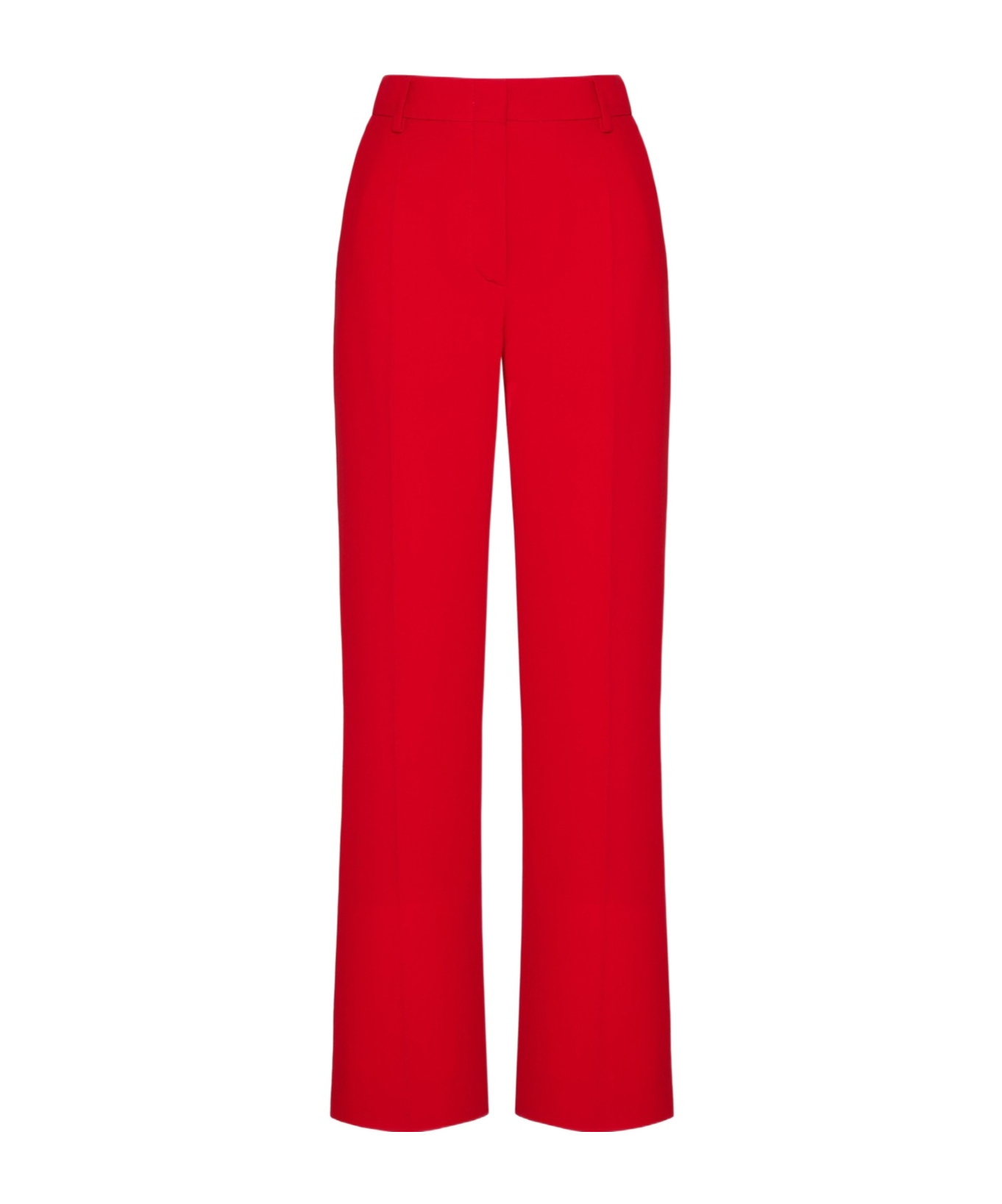 Valentino Cady Couture Trousers Woman Red 36 In Red