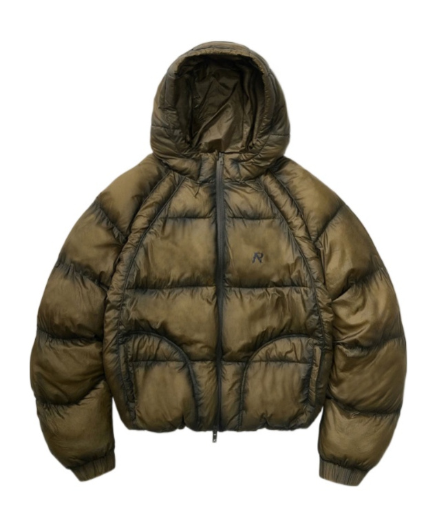 Represent Padded And Quilted Nylon Down Jacket In Green