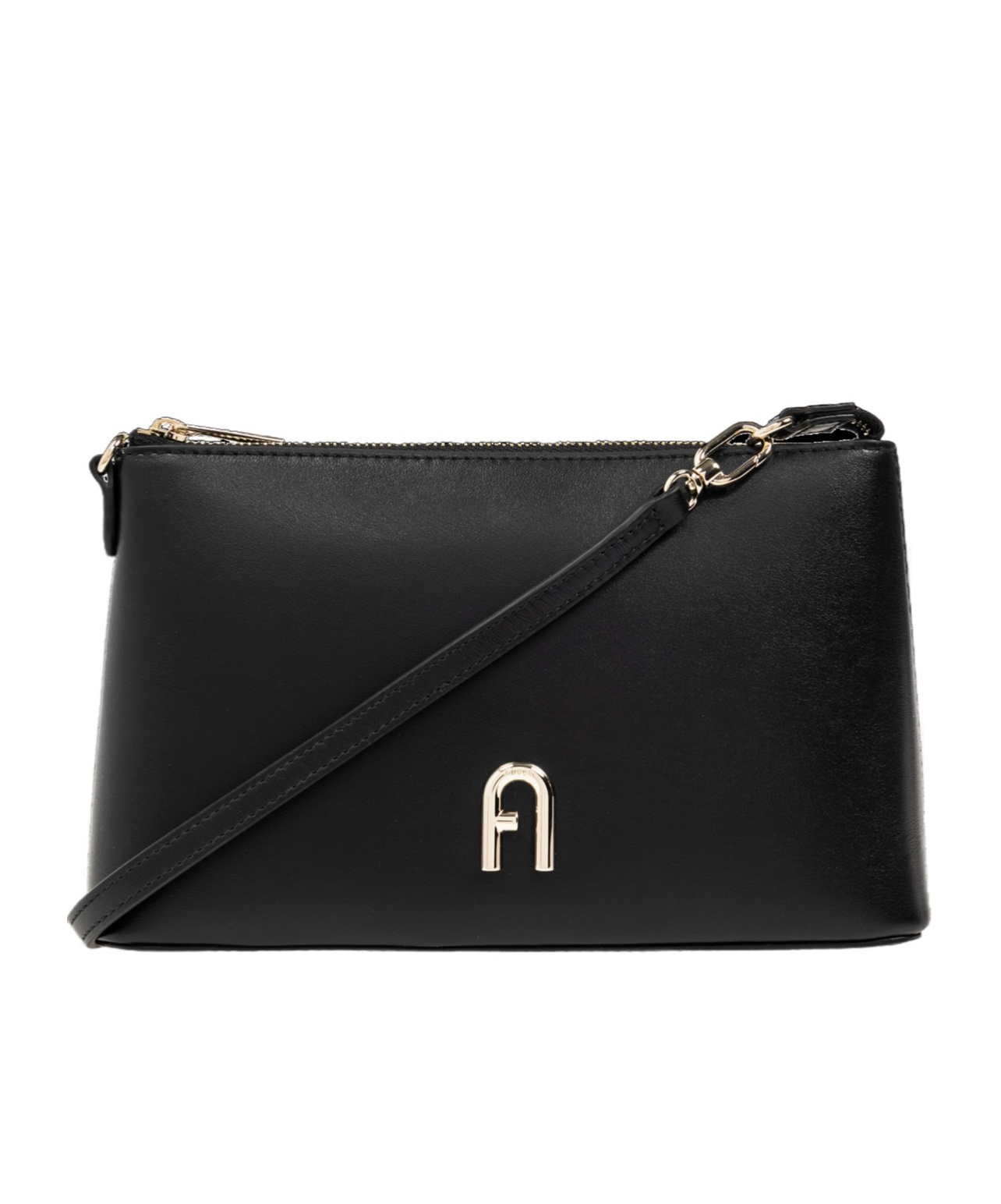 Shop Furla Diamante Mini Crossbody Bag In Black