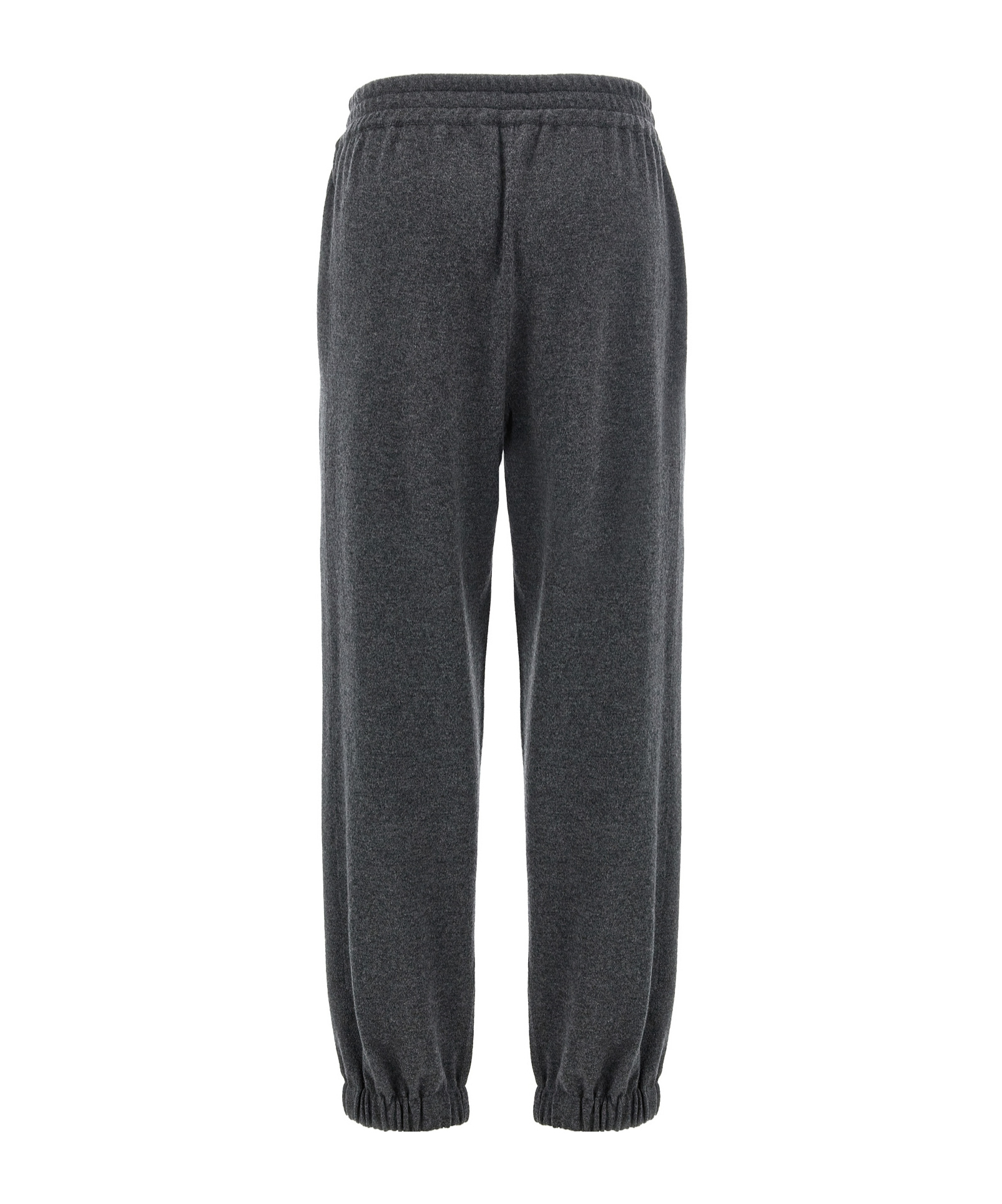 Brunello Cucinelli Cashmere Joggers Pants Gray In Black