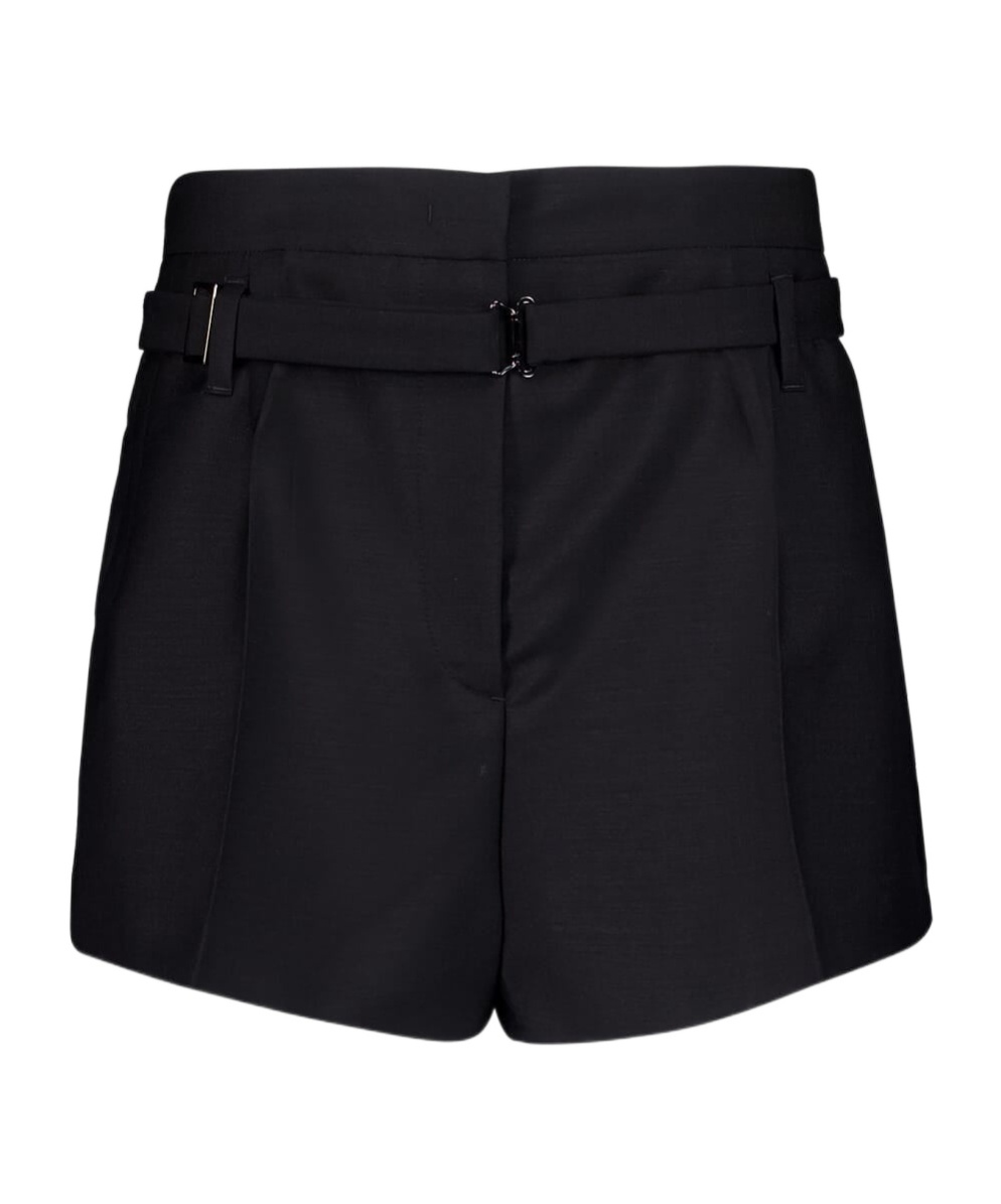 Prada High-waist Shorts In Black