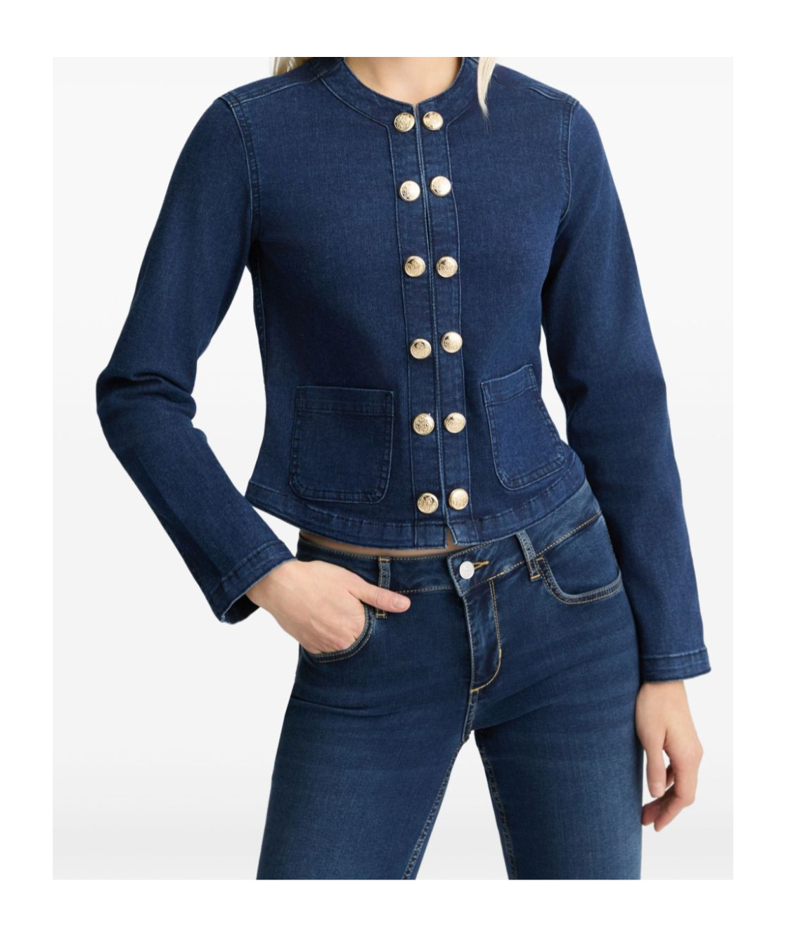 Liu •jo Liu Jo Jacket With Double Buttons In Blue