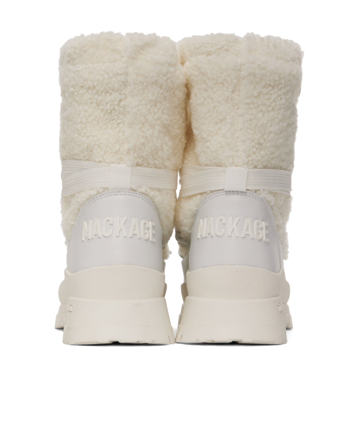 Mackage Conquer Shearling-lining  Snow Boots In White