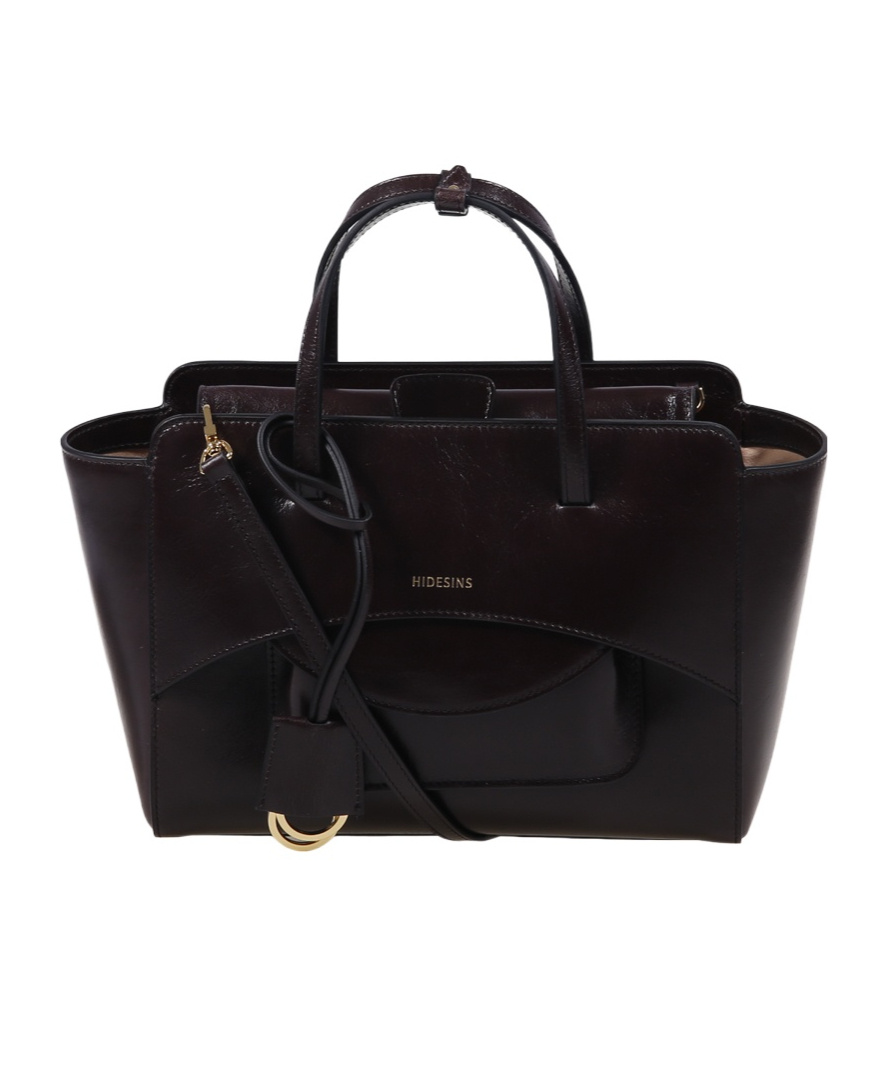 Hidesins Flap Medium Shoulder Bag In Burnt