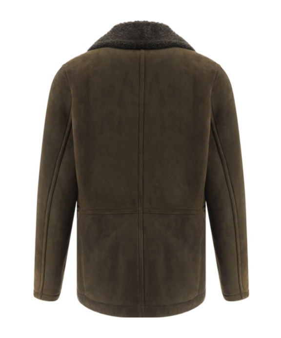 Shop Yves Salomon Long-sleeved Casual Jacket In Black