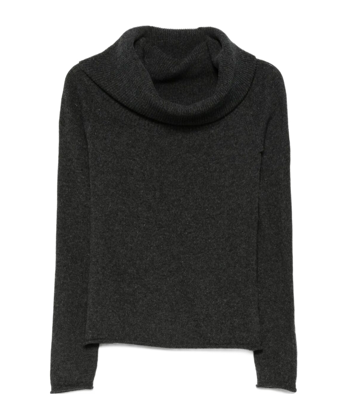 Roberto Collina Wool And Cashmere Cowl-neck Sweater Clothing In Black