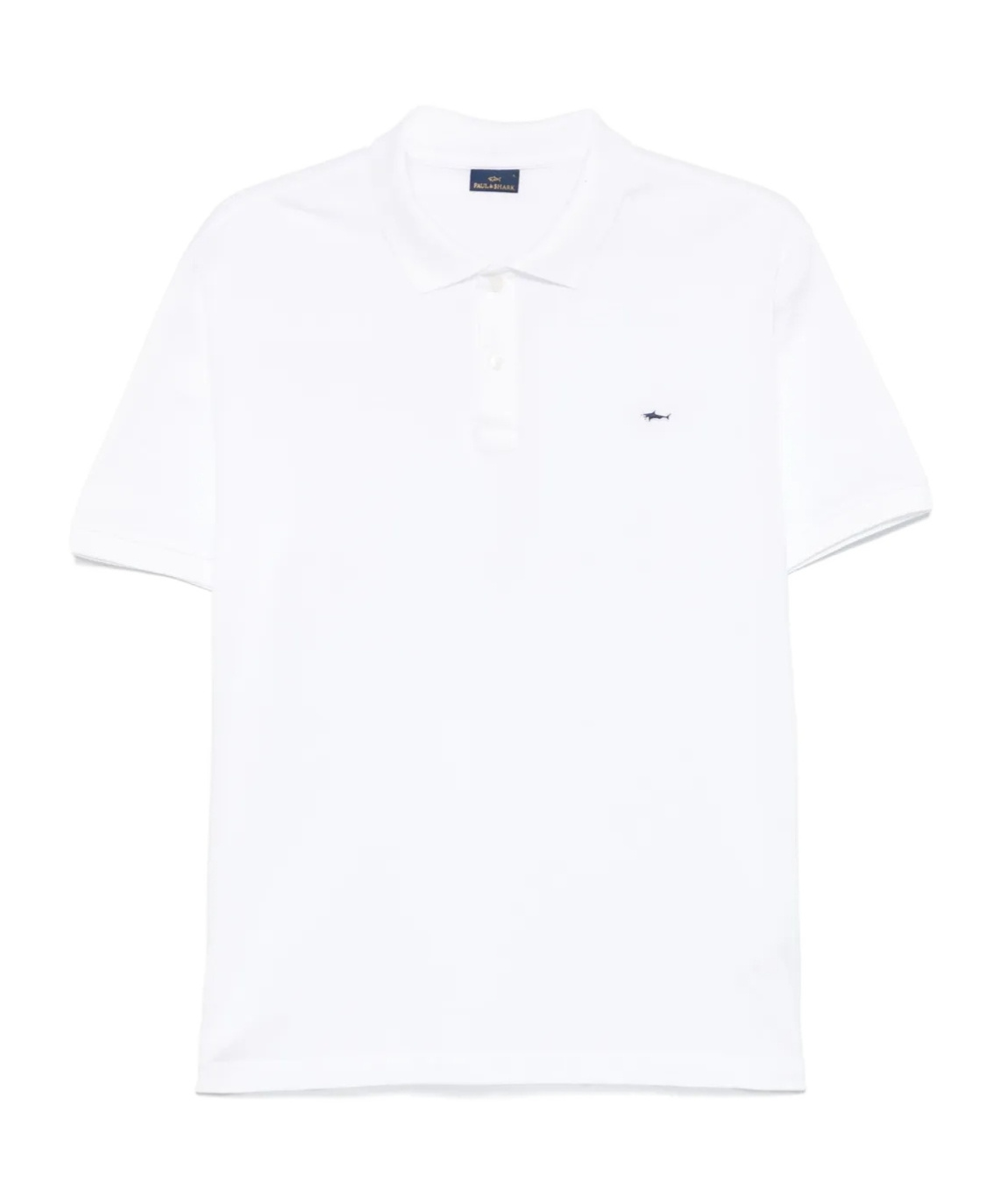 Paul & Shark Logo-patch Polo Shirt In White
