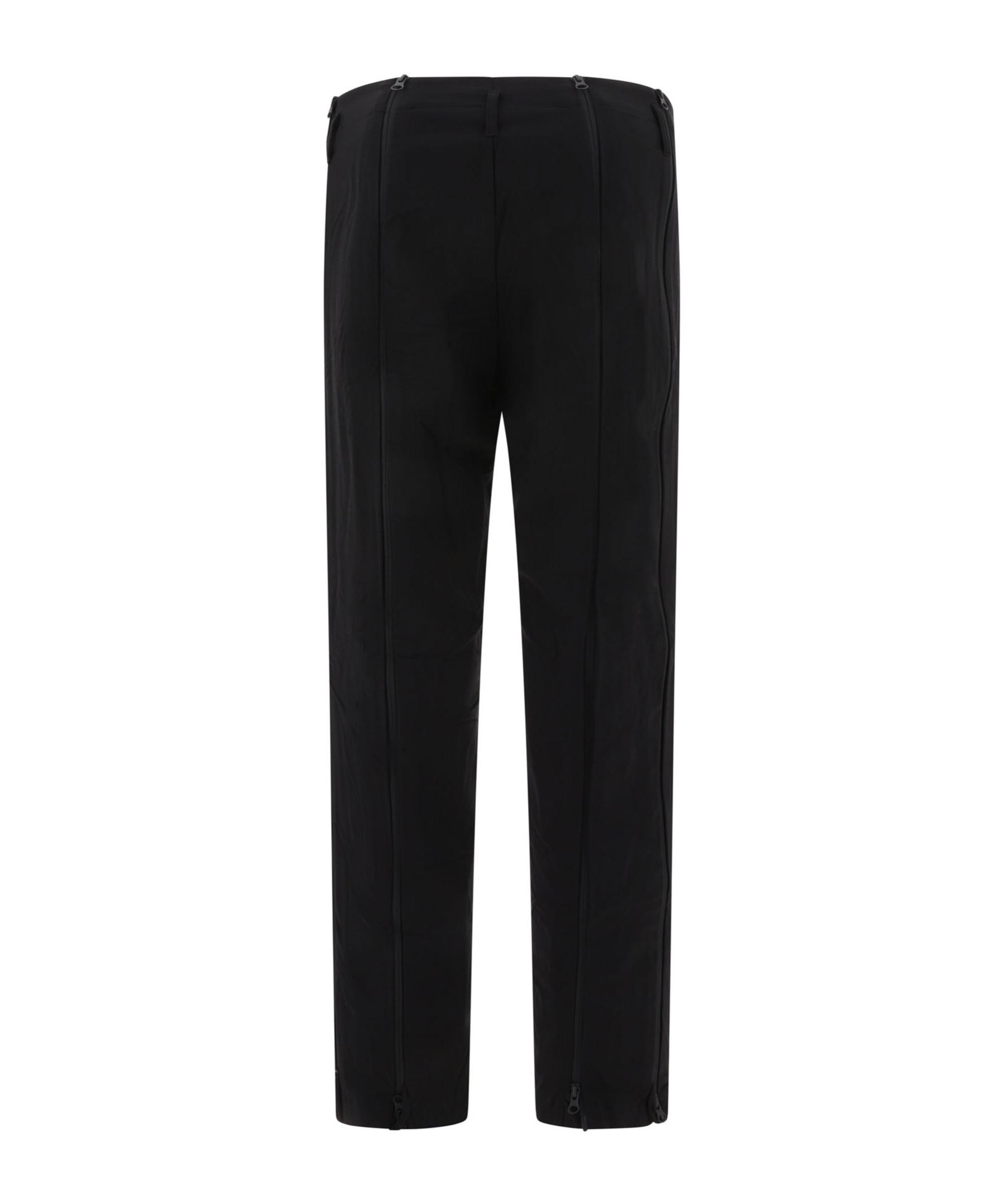 Post Archive Faction (paf) Post Archive Faction Zip Detail Pants In Black