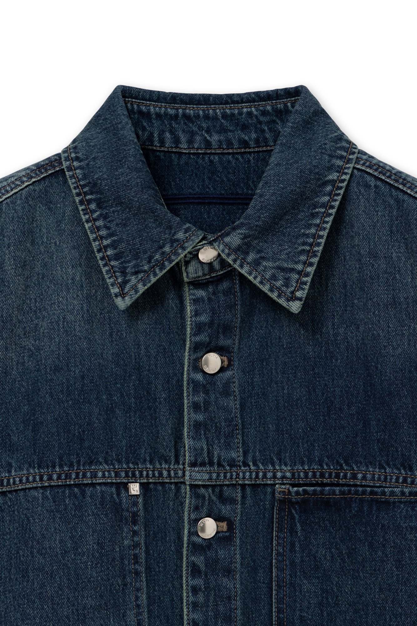 Wooyoungmi Pocket Detail Denim Shirt In Blue