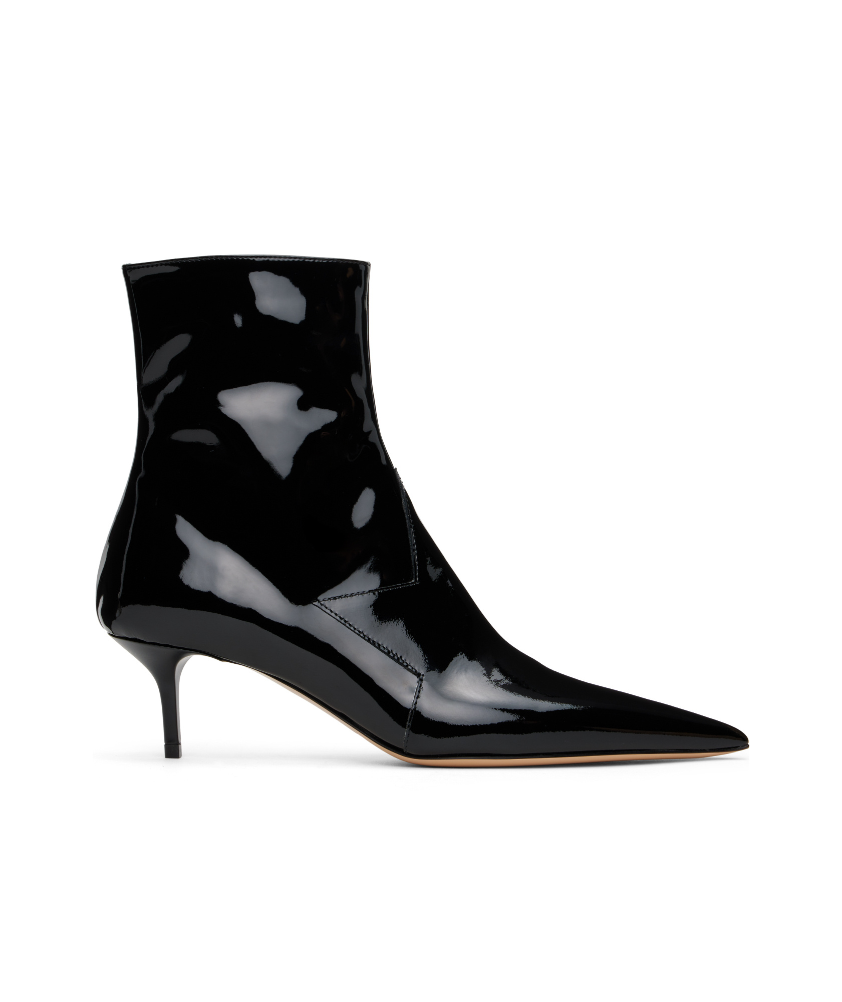 Shop Coperni Pointed Short Boots In Black