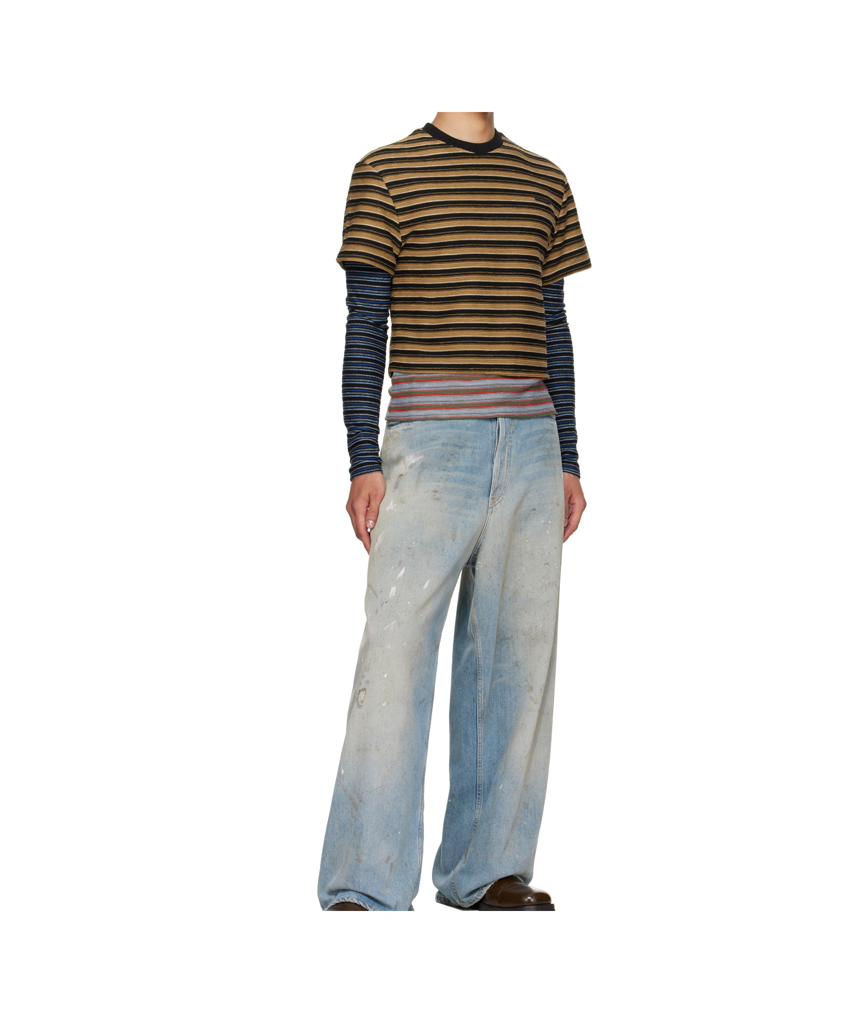 Andersson Bell Striped Long-sleeved T-shirt In Multi