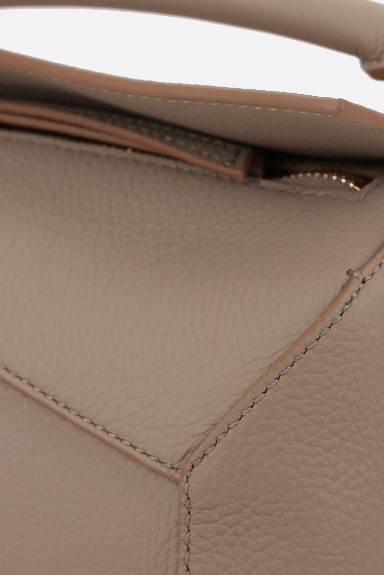 Shop Loewe Mini Puzzle Bag In Soft Grained Calfskin In Brown