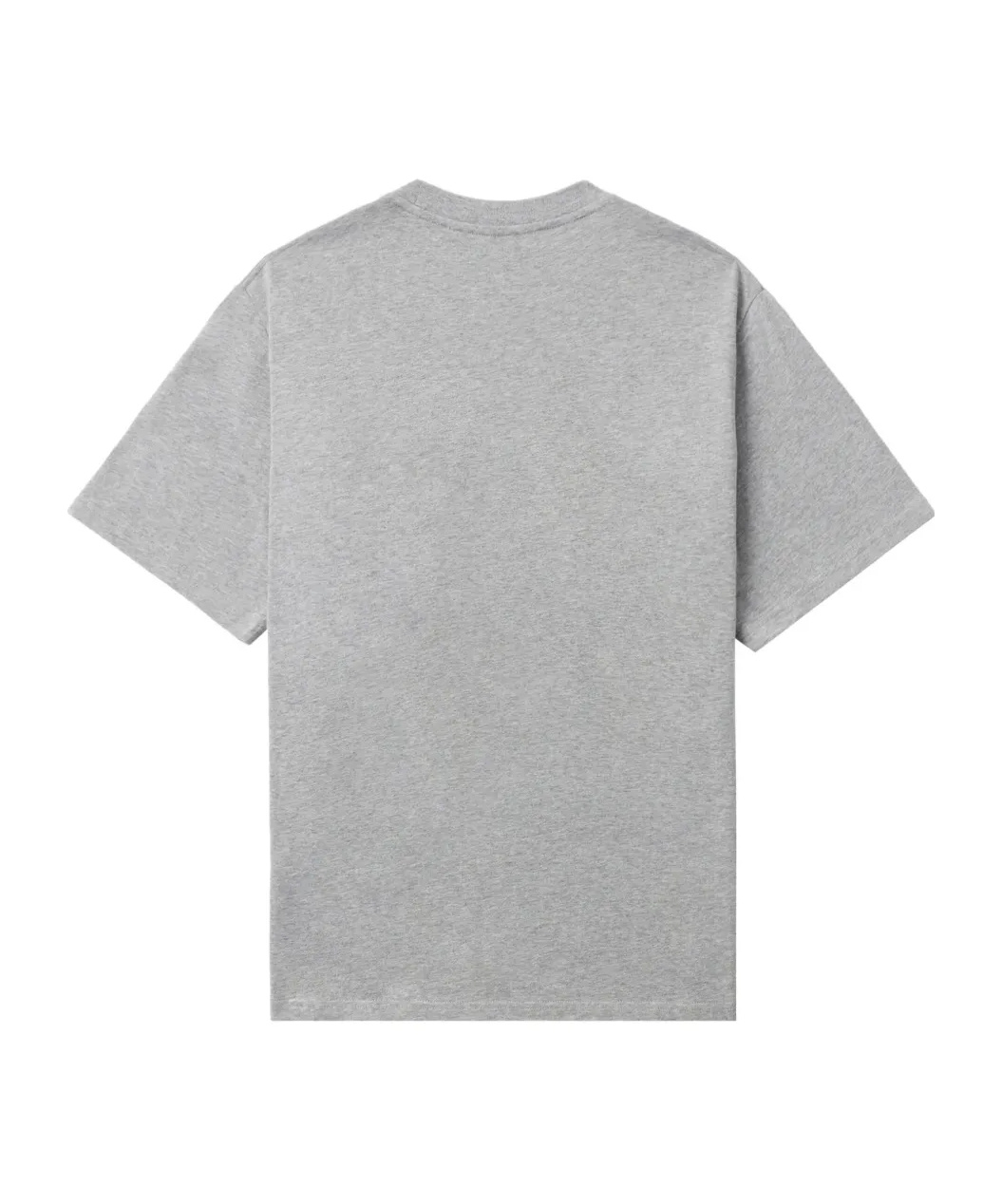 Jw Anderson Gray Flocked Logo T-shirt In Gray