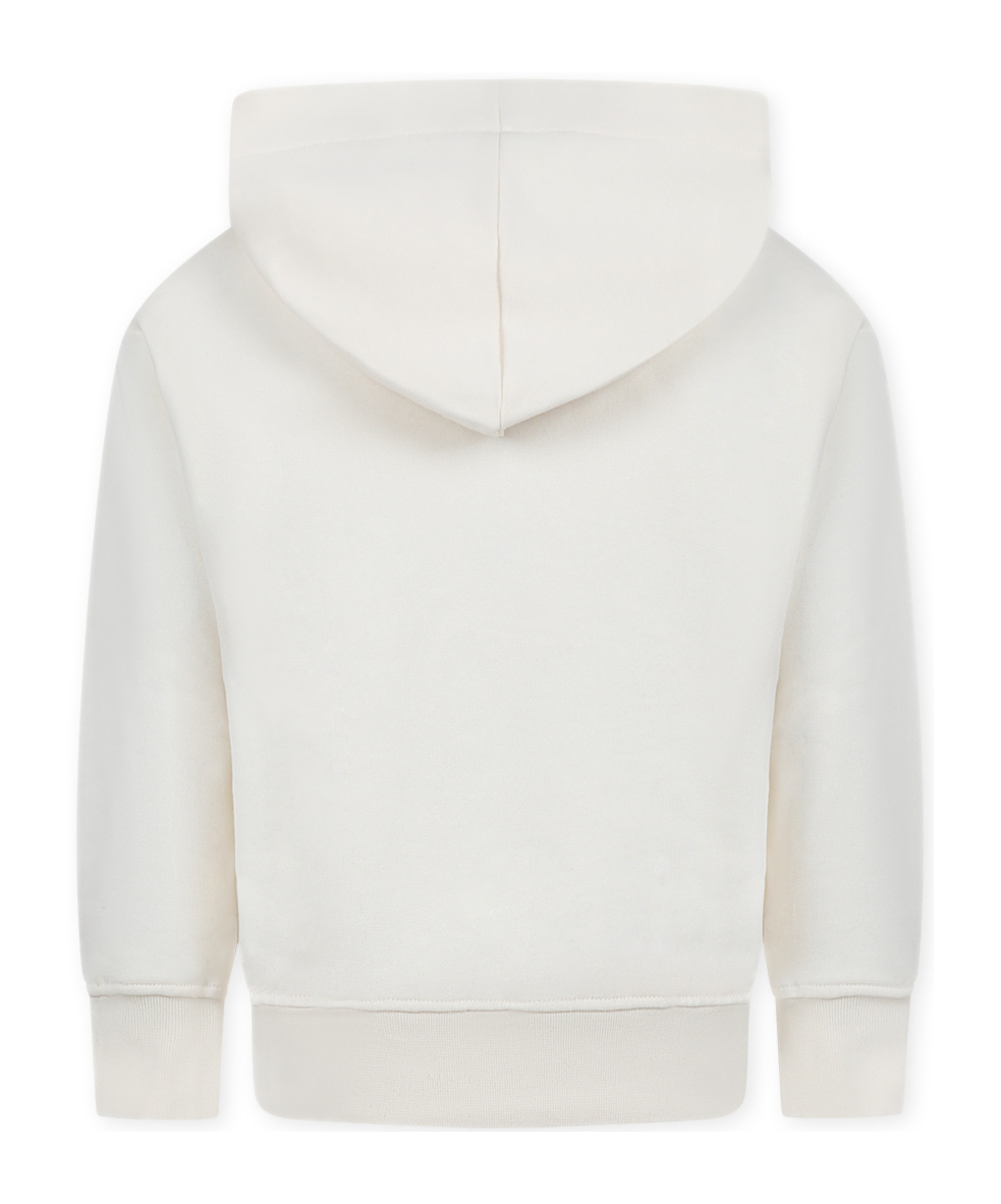 Msgm Long-sleeved Sweater In White