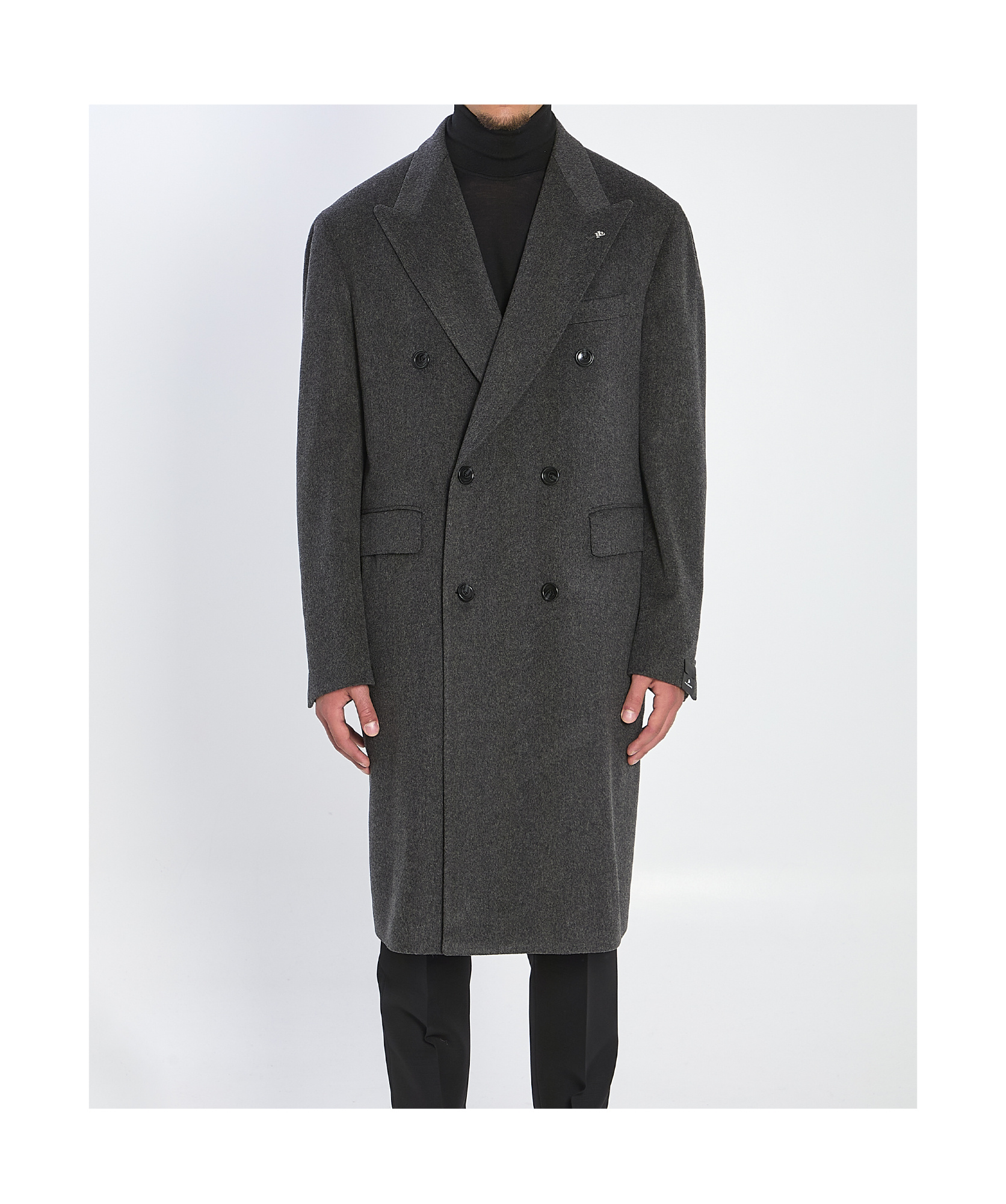 Tagliatore Pino Lerario Double-breasted Coat In Gray