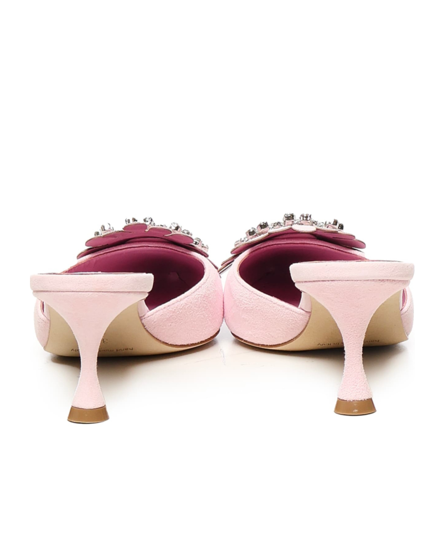 Manolo Blahnik Pointed High Heel Sandals In Pink