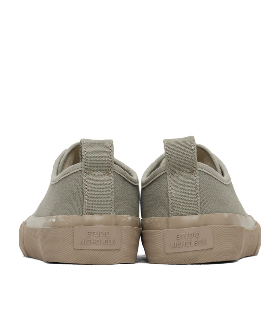 Studio Nicholson Byrd Canvas Sneakers In Nude