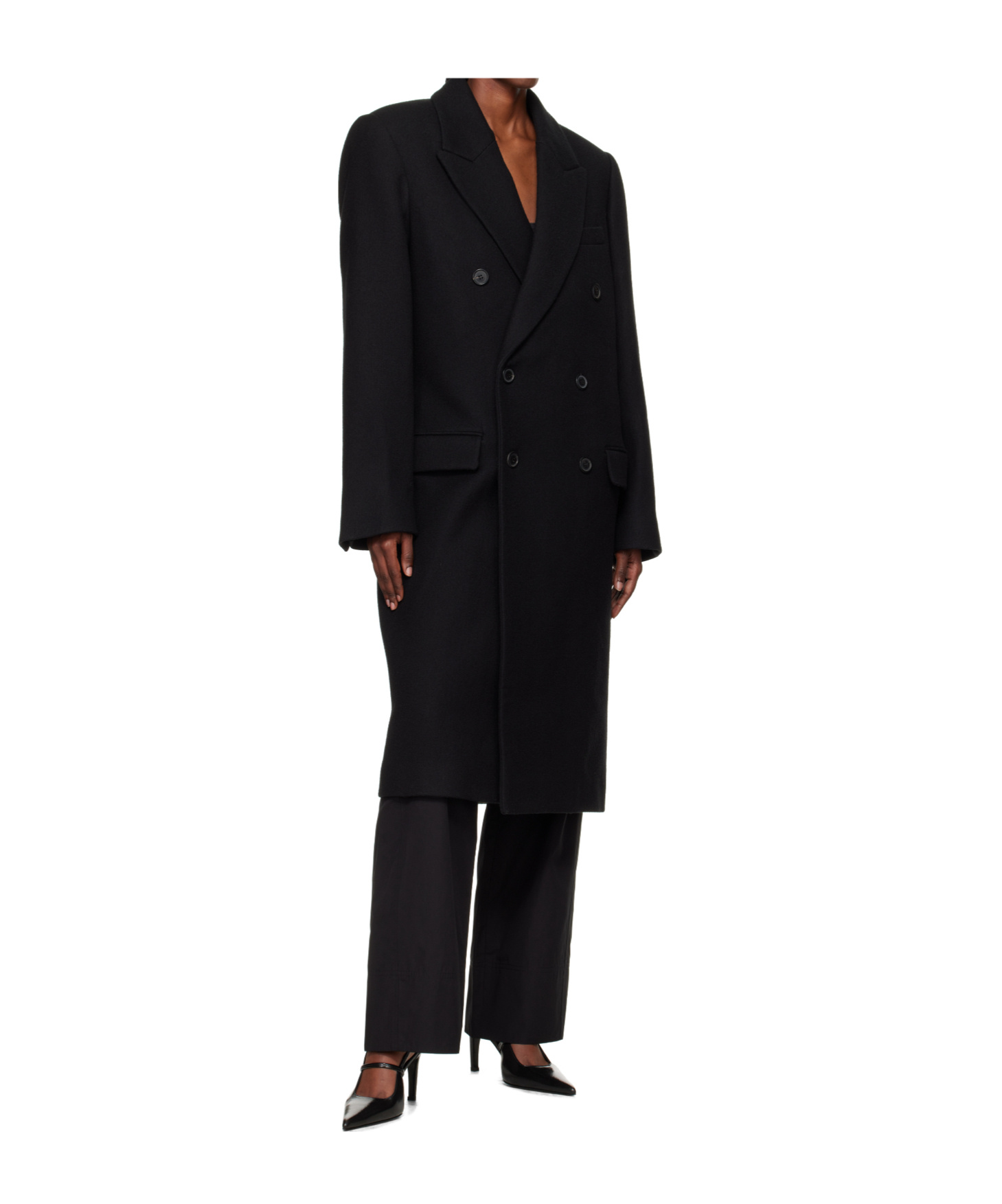 Wardrobe.nyc Double-breasted Coat In Black