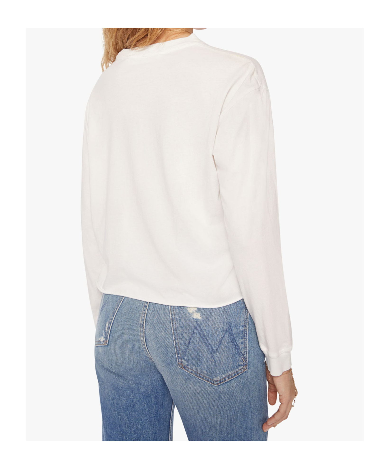 Mother Long-sleeved T-shirt In Bright White