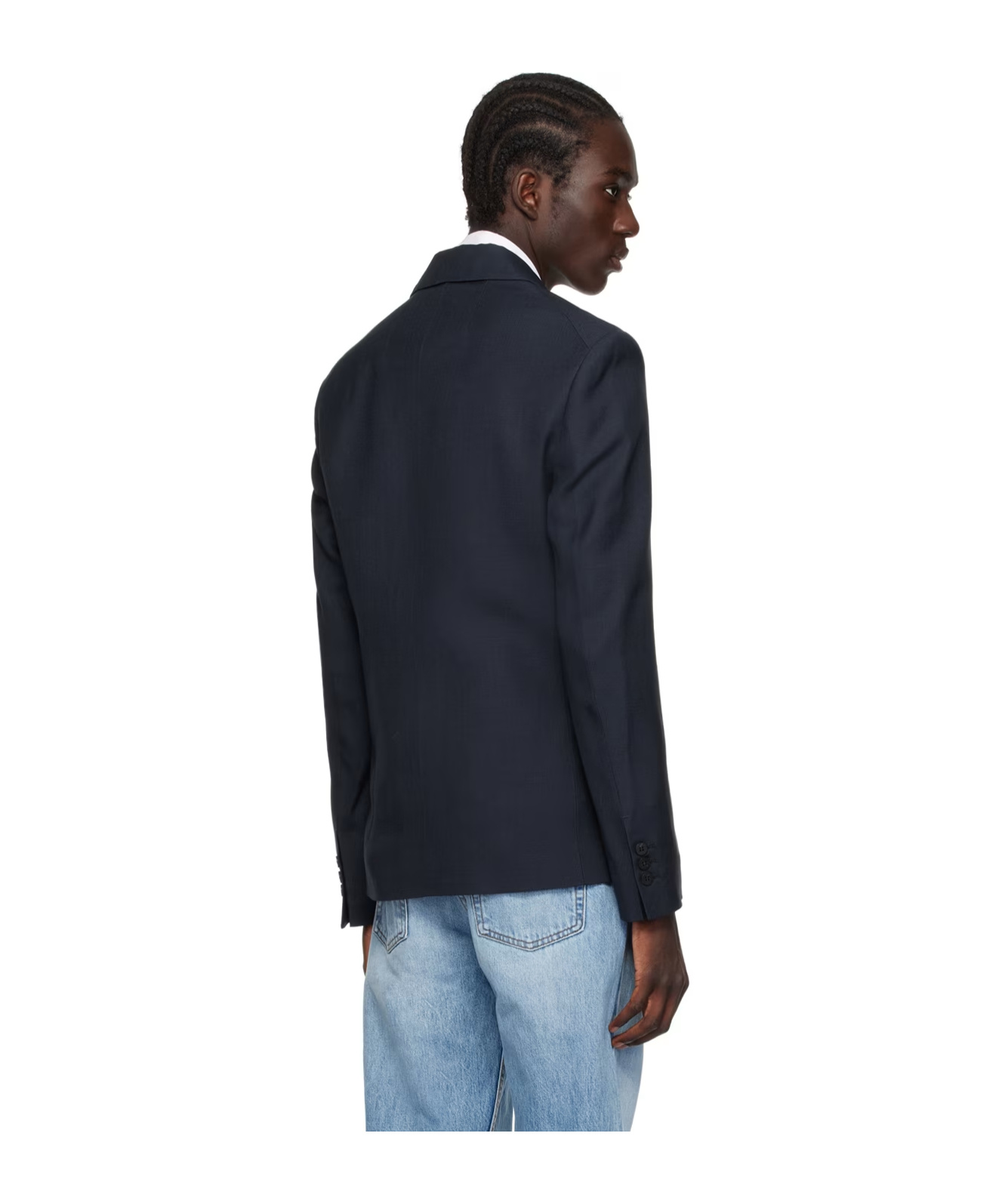 Jacquemus La Veste Melo Long-sleeved Suit Coat In Black
