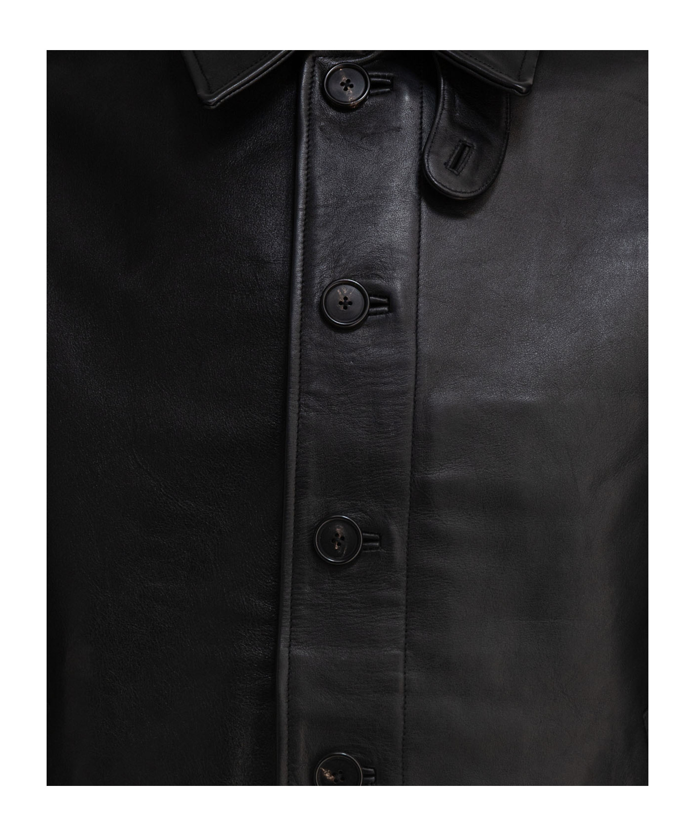 Bode Button-up Jacket In Black