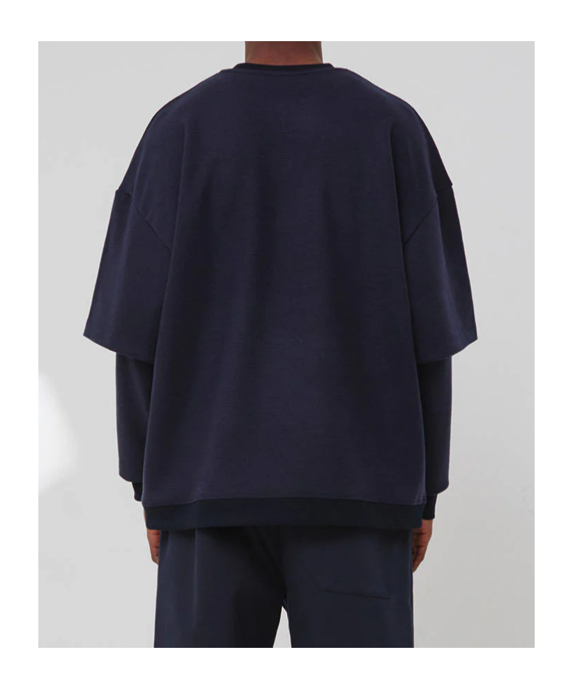 Darkpark Wool Double-sleeved T-shirt In Black