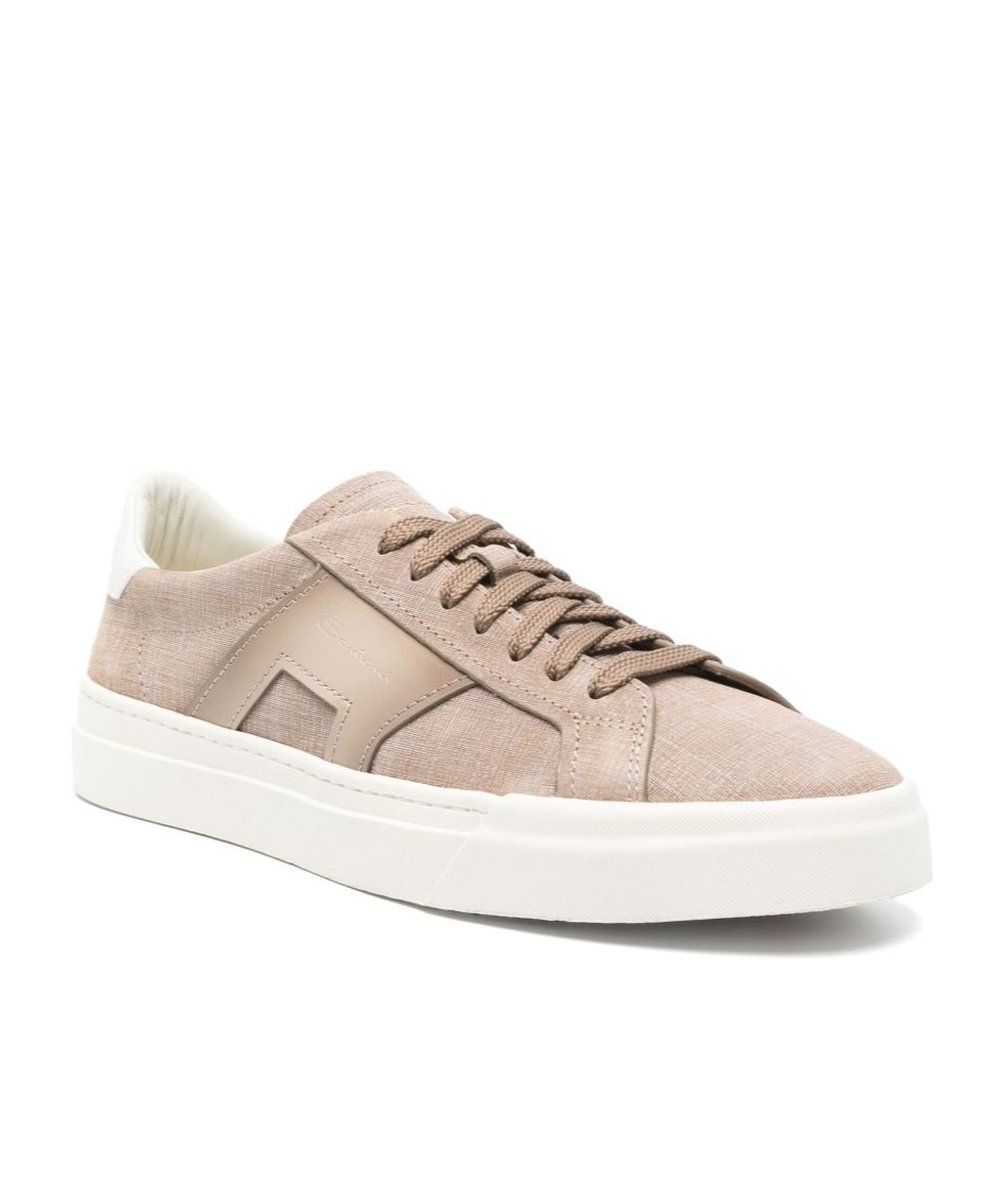 Santoni Double Buckle Sneakers In Multi