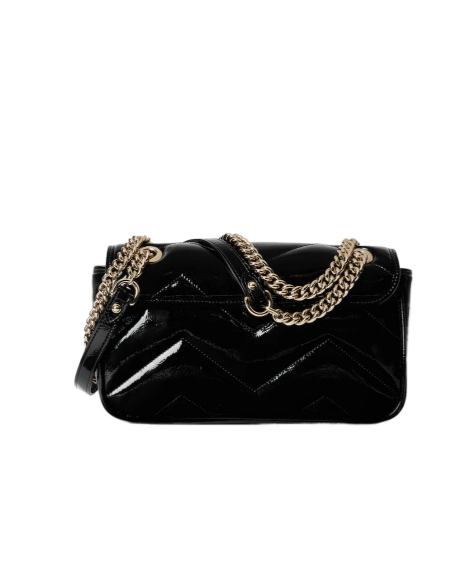 Gucci Small Gg Marmont Shoulder Bag In Black