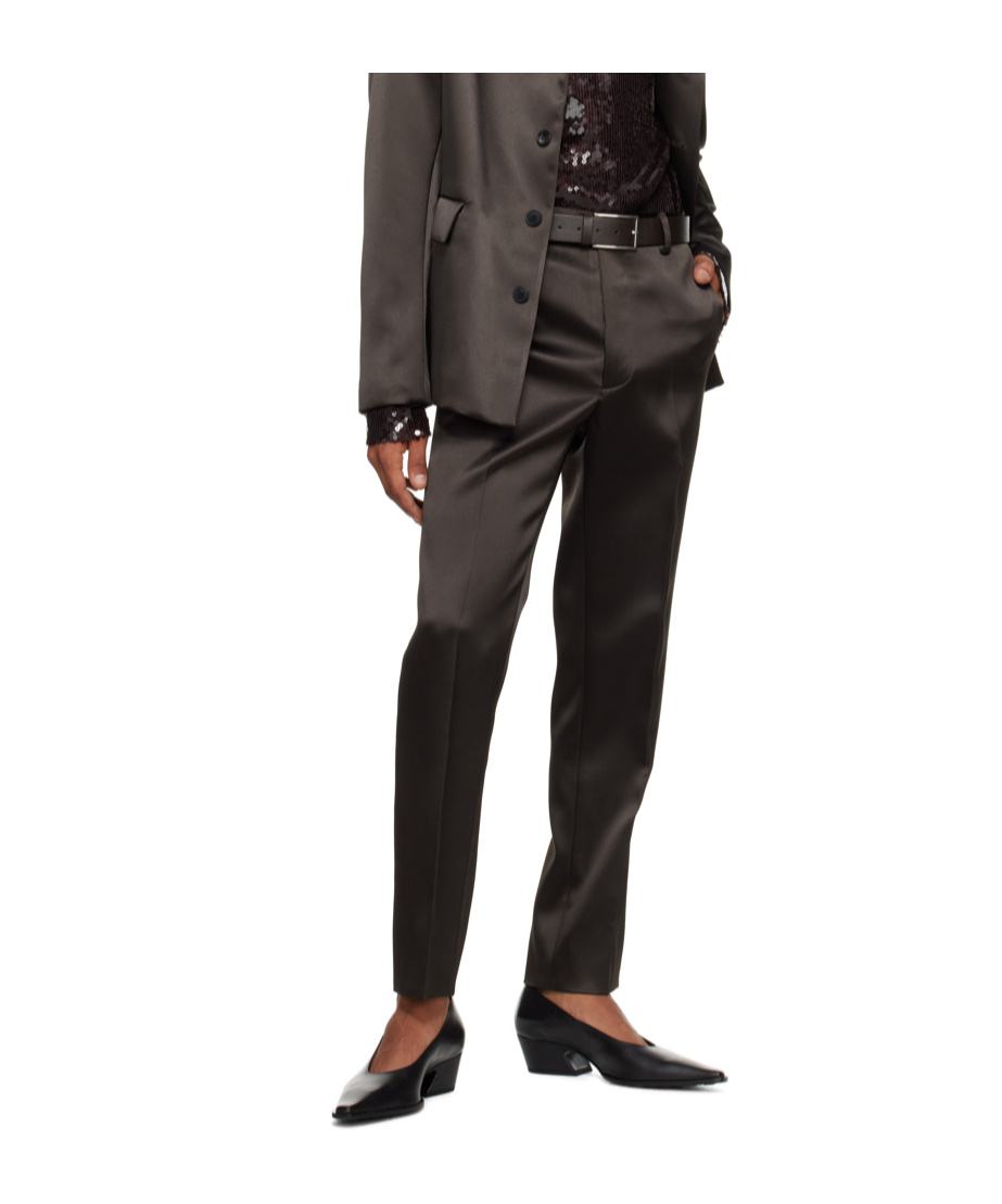 16arlington Slim-fit Triacetate- And Nylon-blend Satin Trousers.