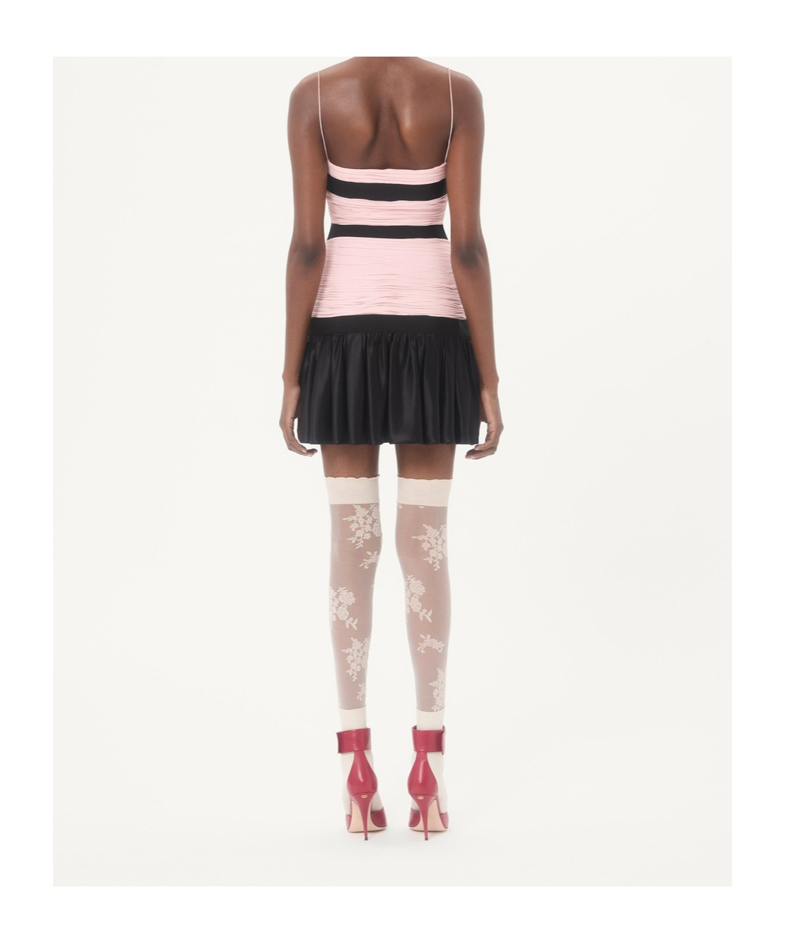 Valentino Suspender Dress In Multi