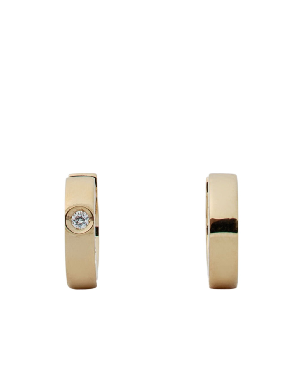 Totême Bezel Diamond Hoops