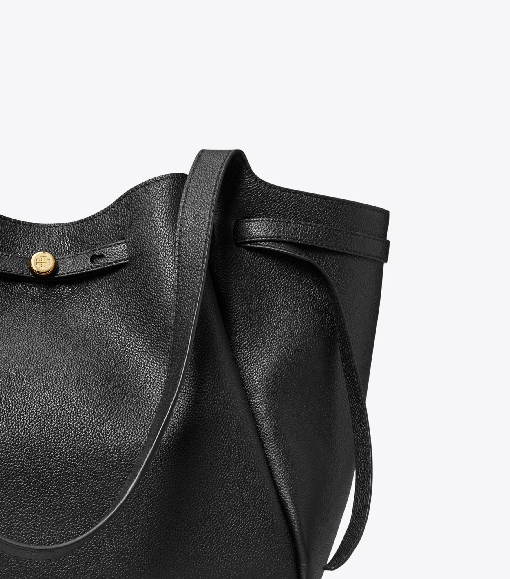 Tory Burch Romy Shopping Bag In Black