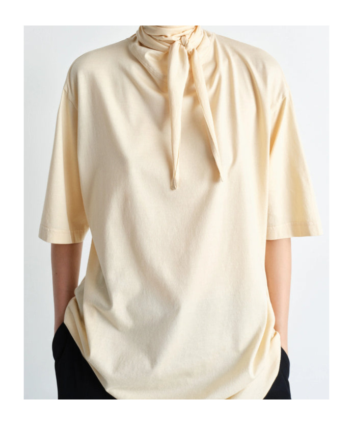 Lemaire Short Sleeve Foulard T-shirt In White