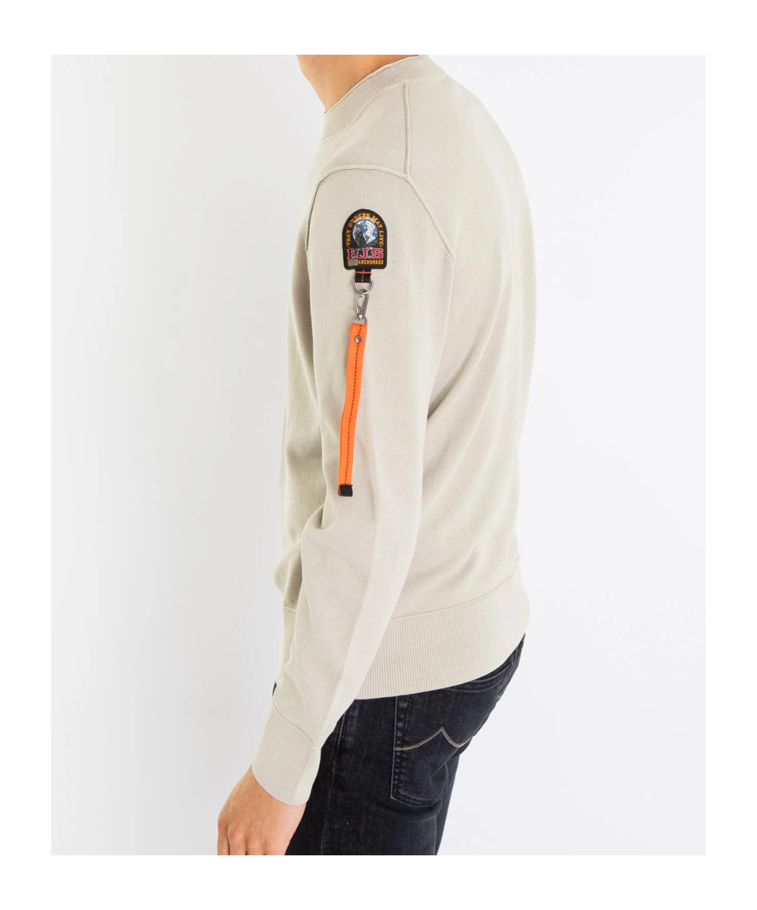 Parajumpers Basic Braw Crew-neck Sweater In Gold