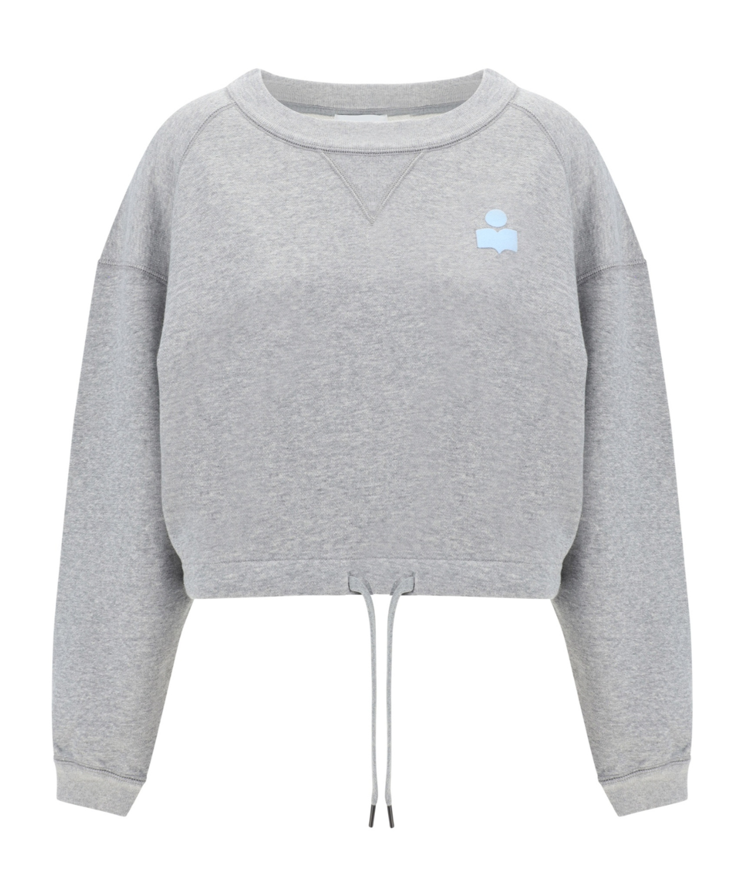 Isabel Marant Étoile Marant Etoile Women Margo Logo Cotton Crewneck Sweatshirt In Gray