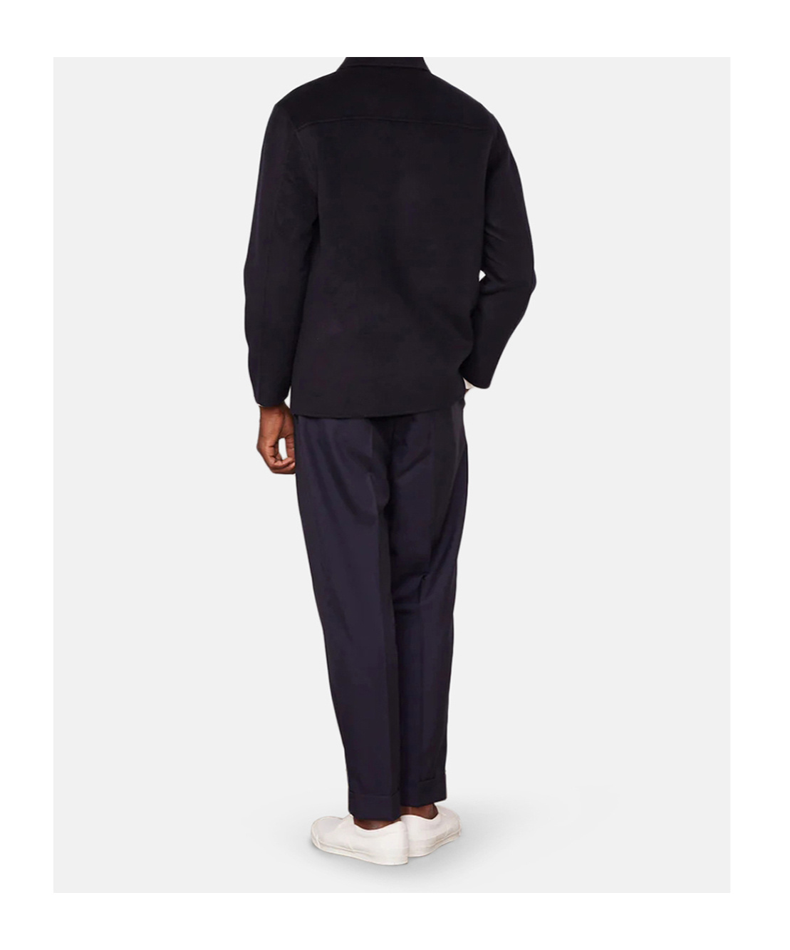 Officine Generale Long Sleeve Casual Jacket In Black