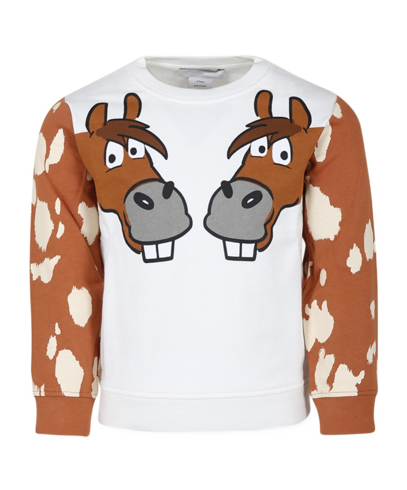Stella Mccartney Long-sleeved Sweater In White