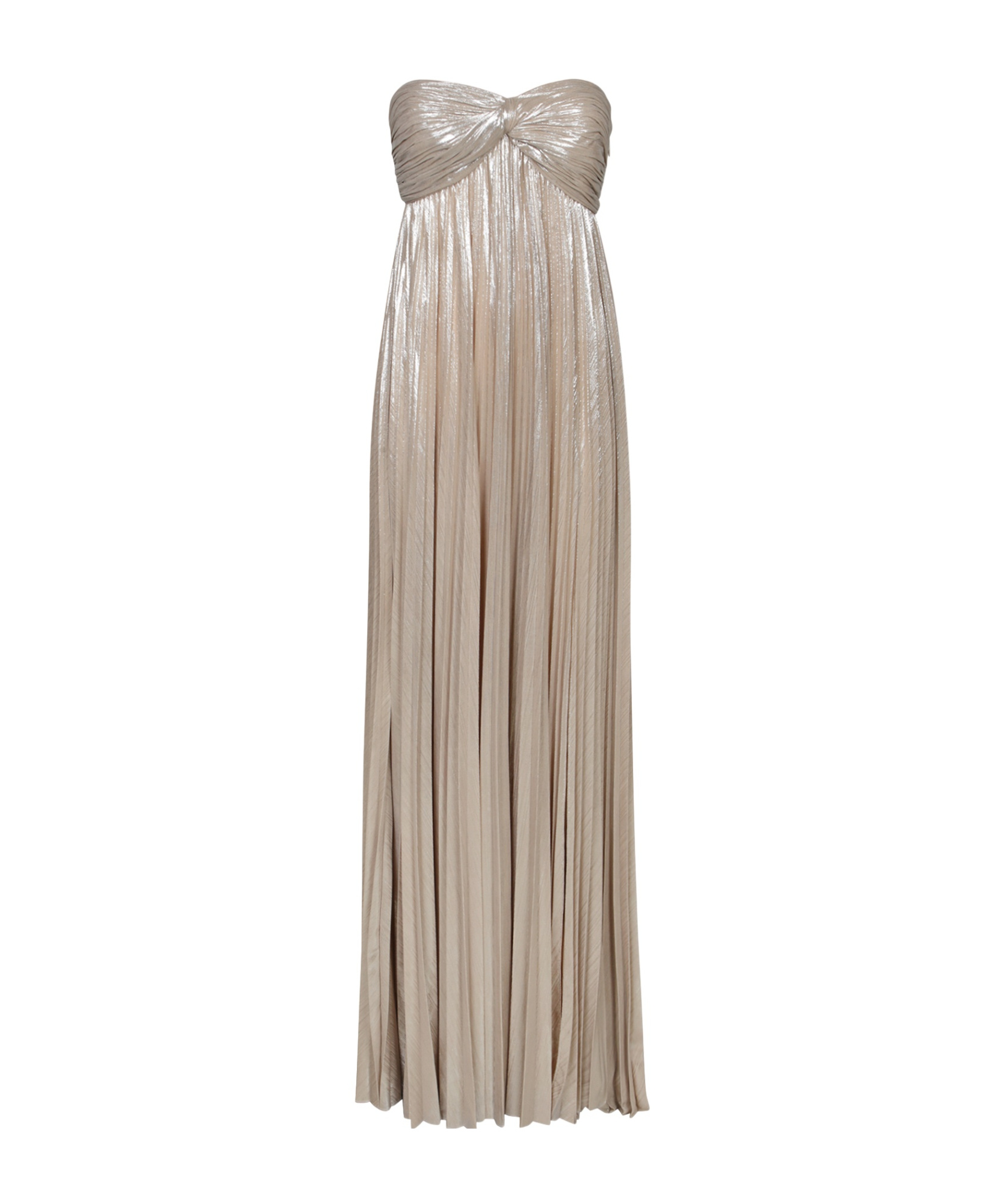 Retroféte Strapless-design Maxi Dress In Neutral
