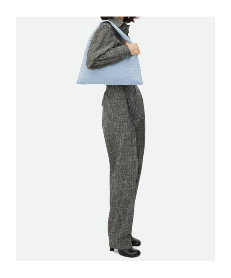Bottega Veneta Hop Shoulder Bag In Blue