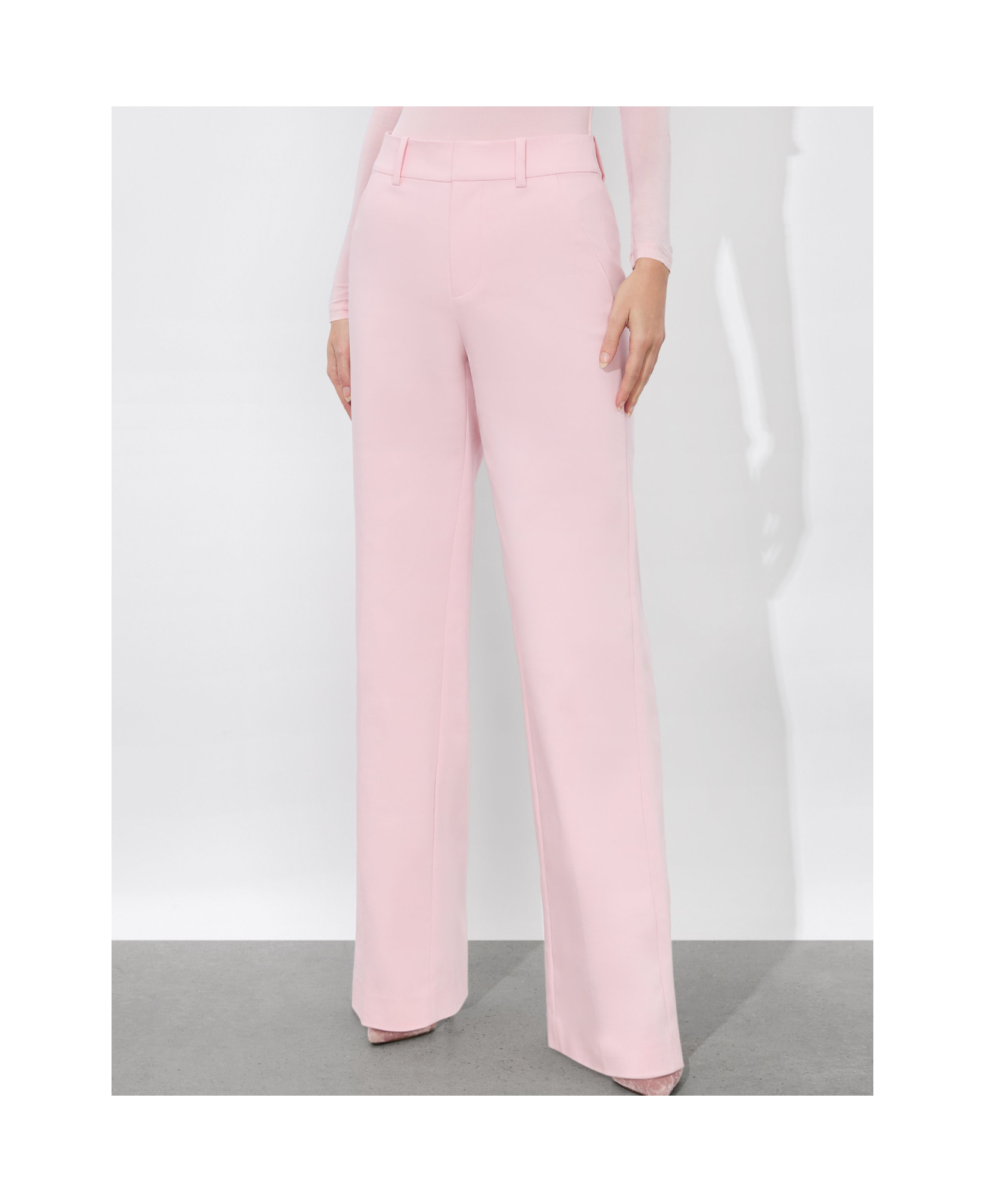 Alice And Olivia Alexander Trouser In Pink