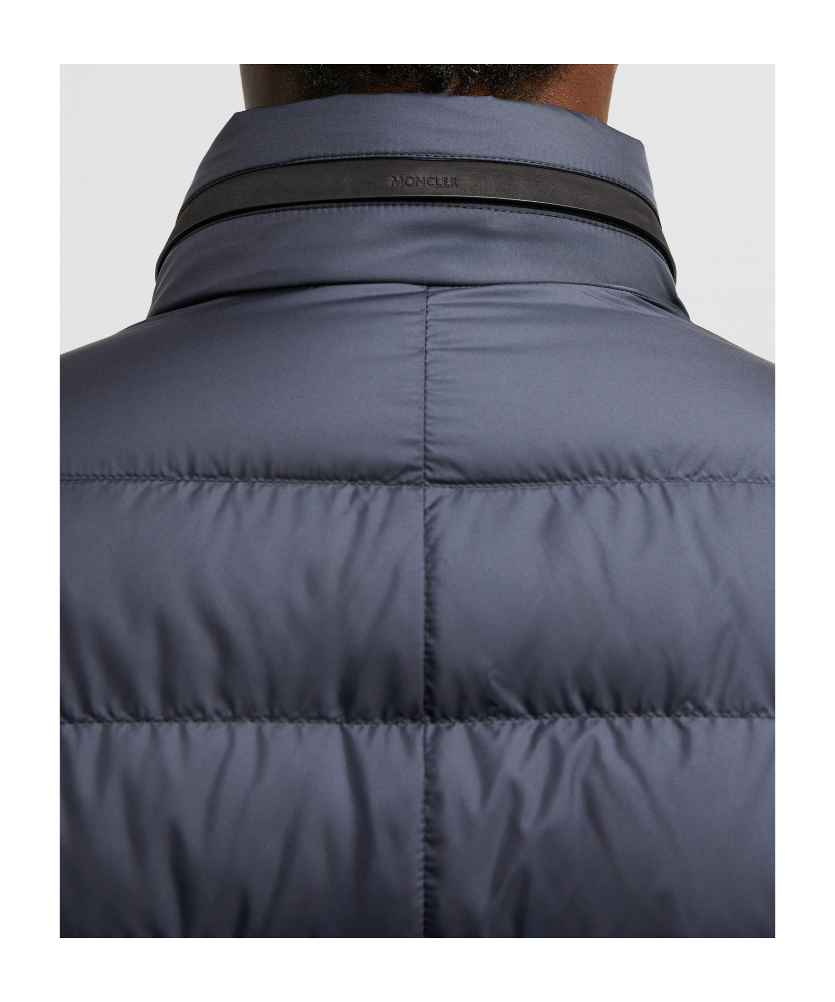Moncler Carrelet Jacket With Zip And Buttons In Blue