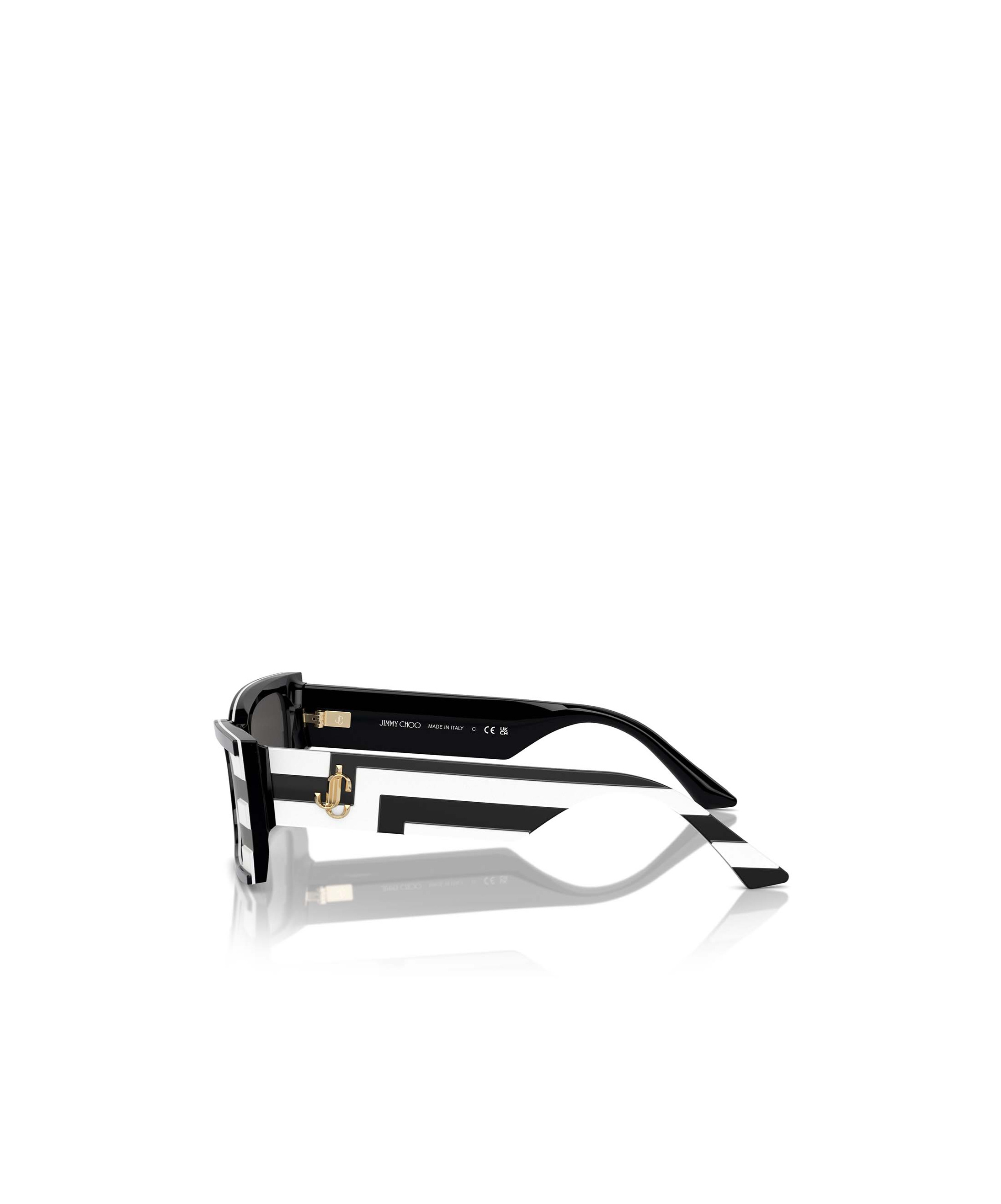 JIMMY CHOO GEOMETRIC FRAME SUNGLASSES