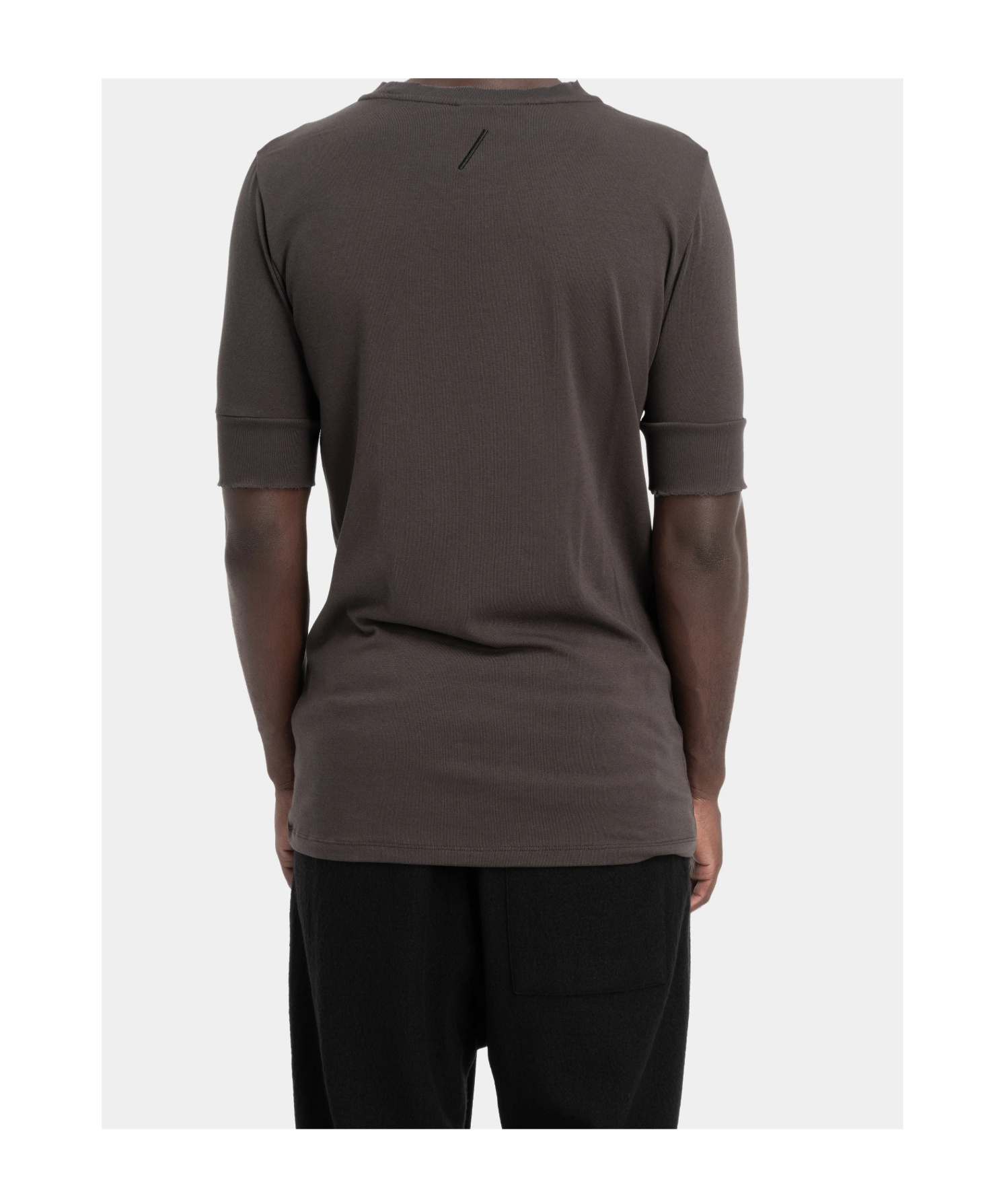 Thom Krom Worked Short-sleeve T-shirt In Brown