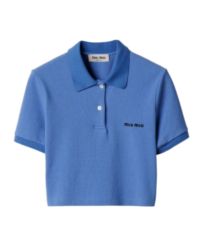 Miu Miu Cotton Pique Polo Shirt