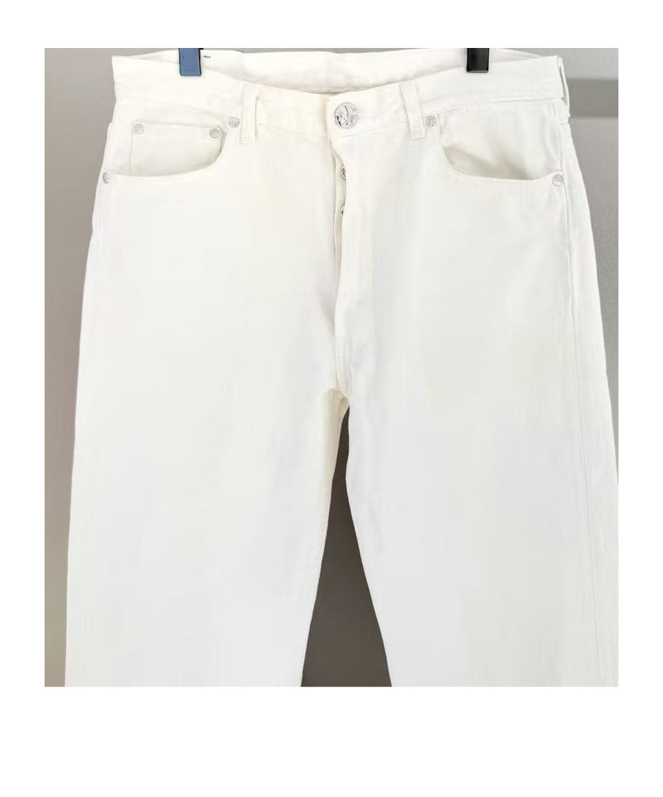 Chrome Hearts Belt Loop Casual Pants In White